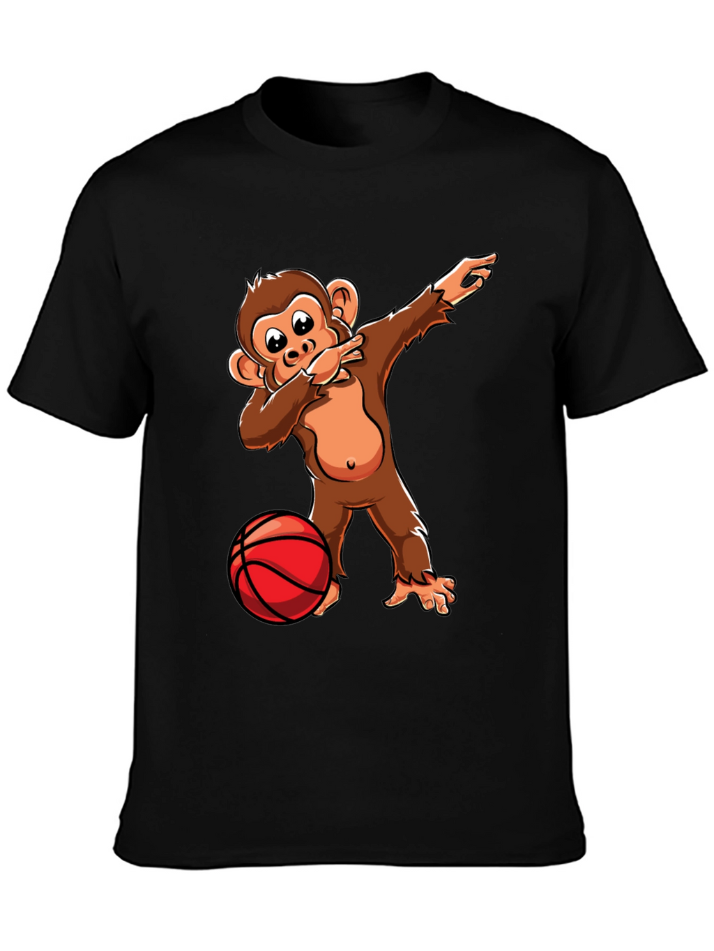Dabbing Monkey Basketball T-Shirt