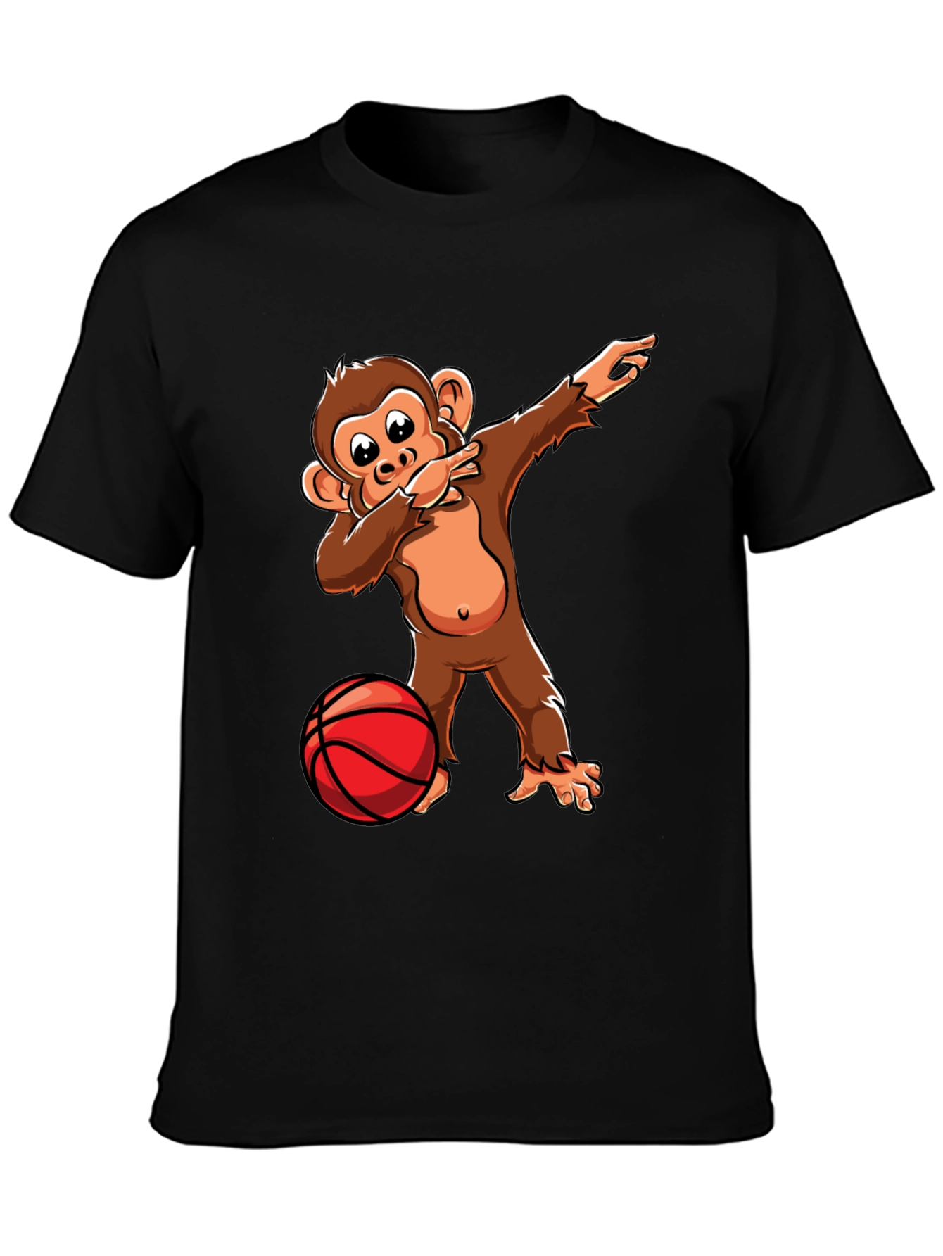 Dabbing Monkey Basketball T-Shirt