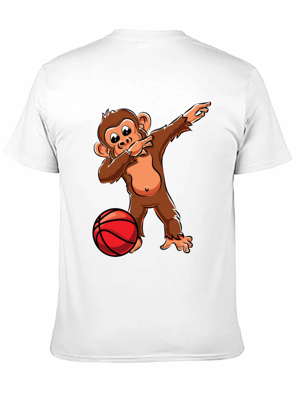 Dabbing Monkey Basketball T-Shirt