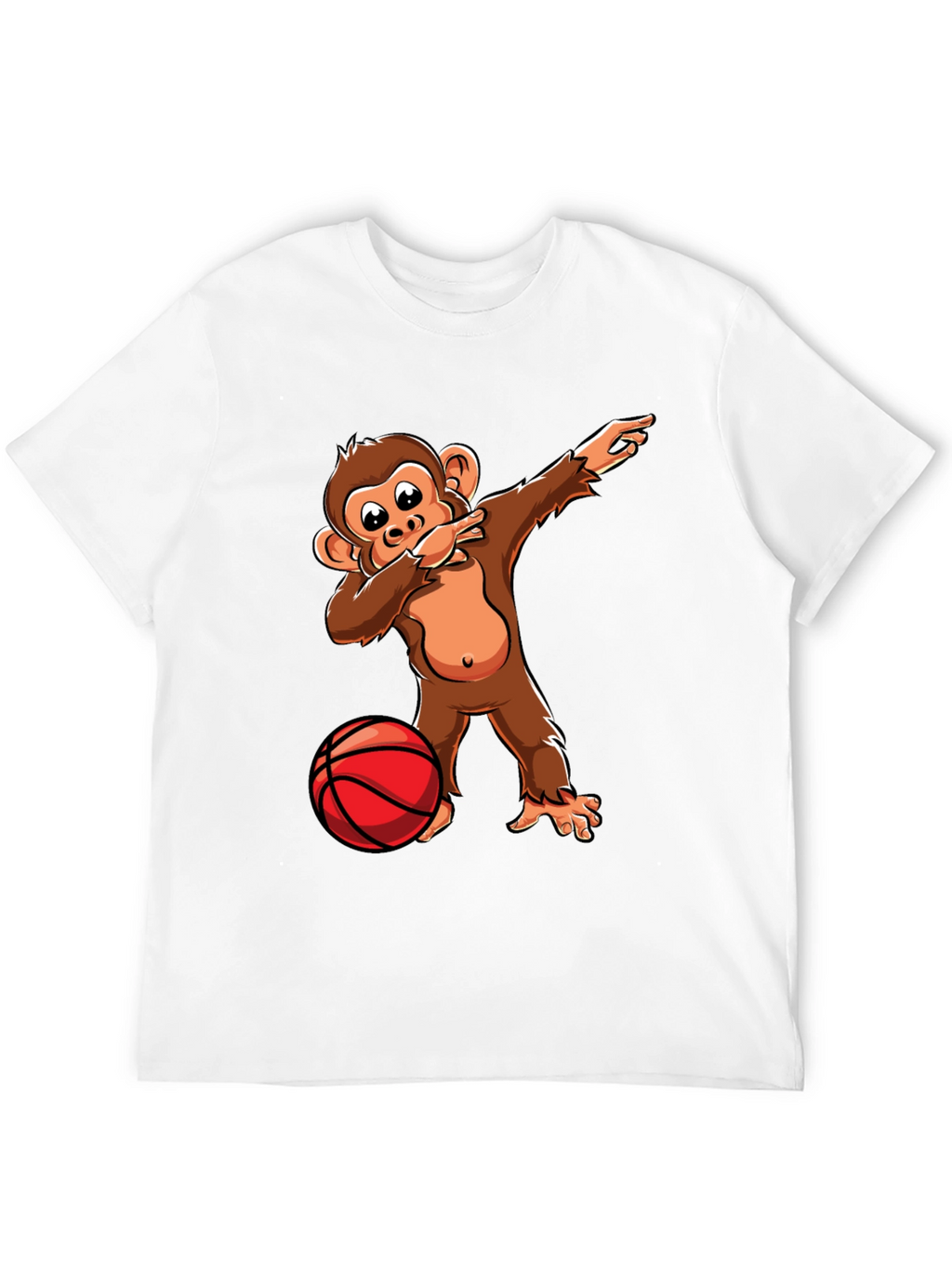 Dabbing Monkey Basketball T-Shirt