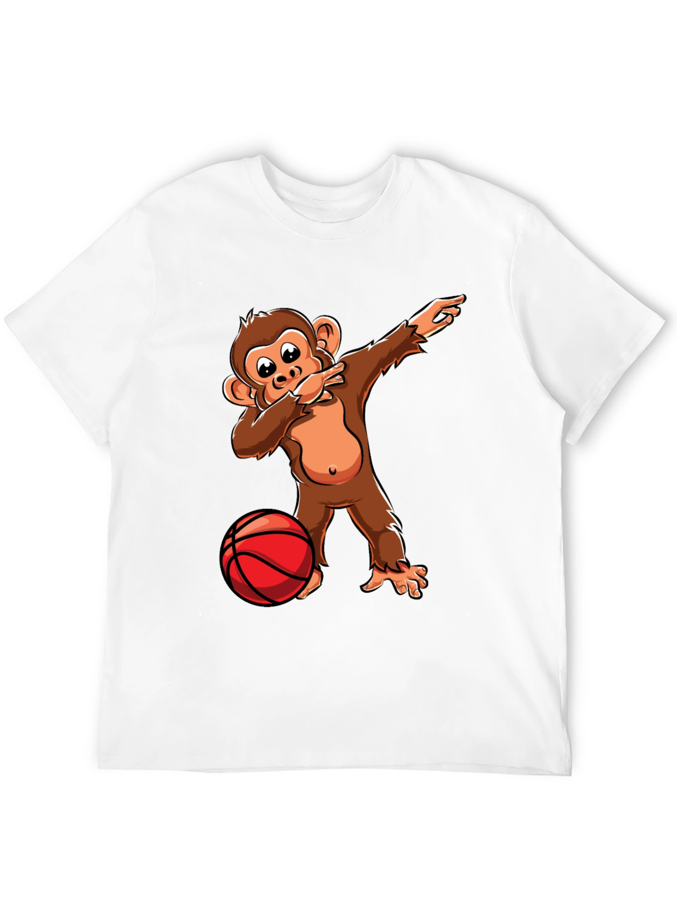 Dabbing Monkey Basketball T-Shirt