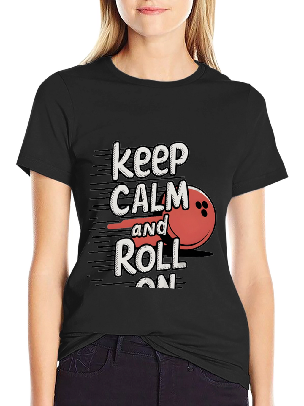 Keep Calm and Roll On Bowling T-Shirt