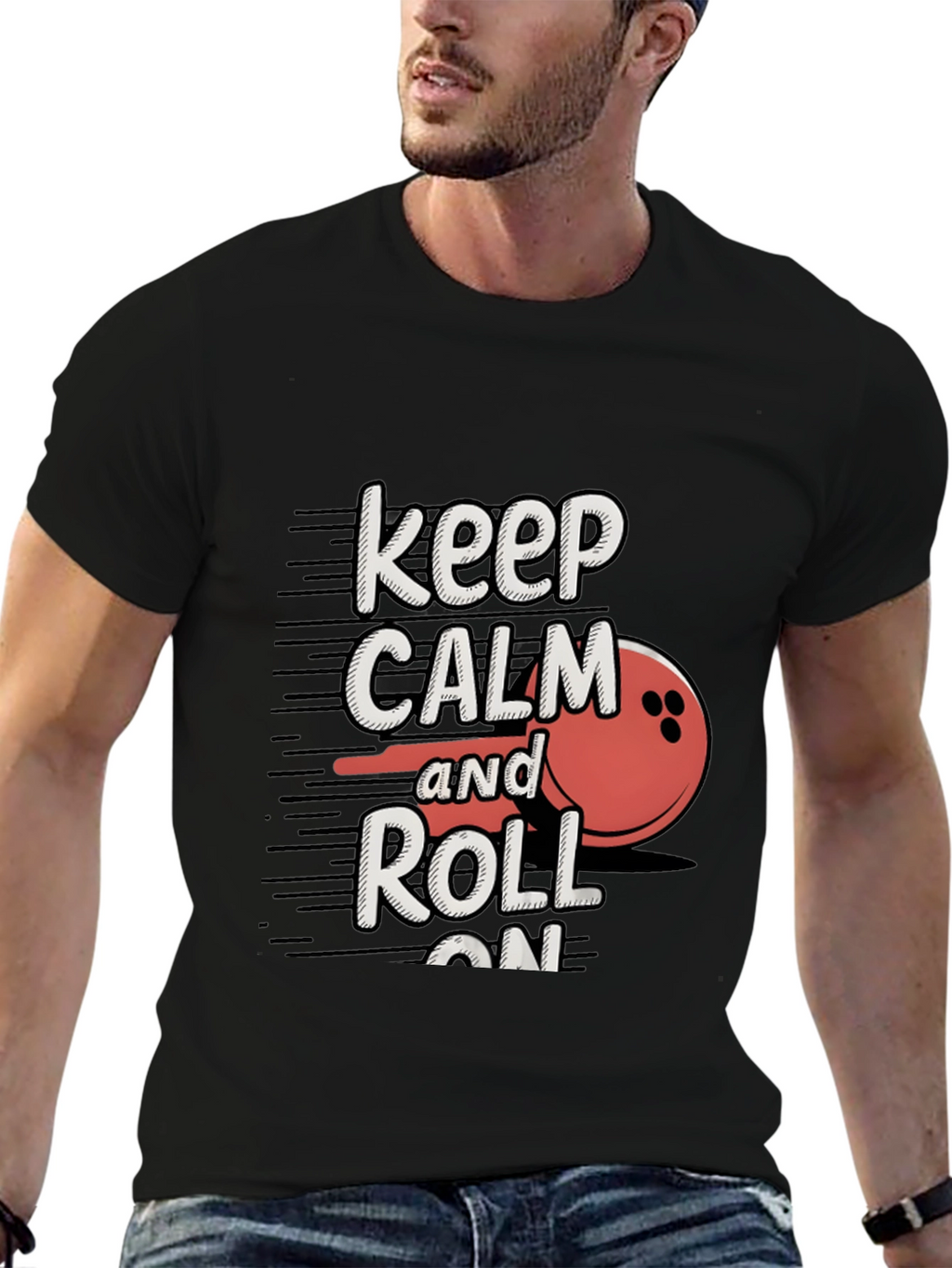 Keep Calm and Roll On Bowling T-Shirt