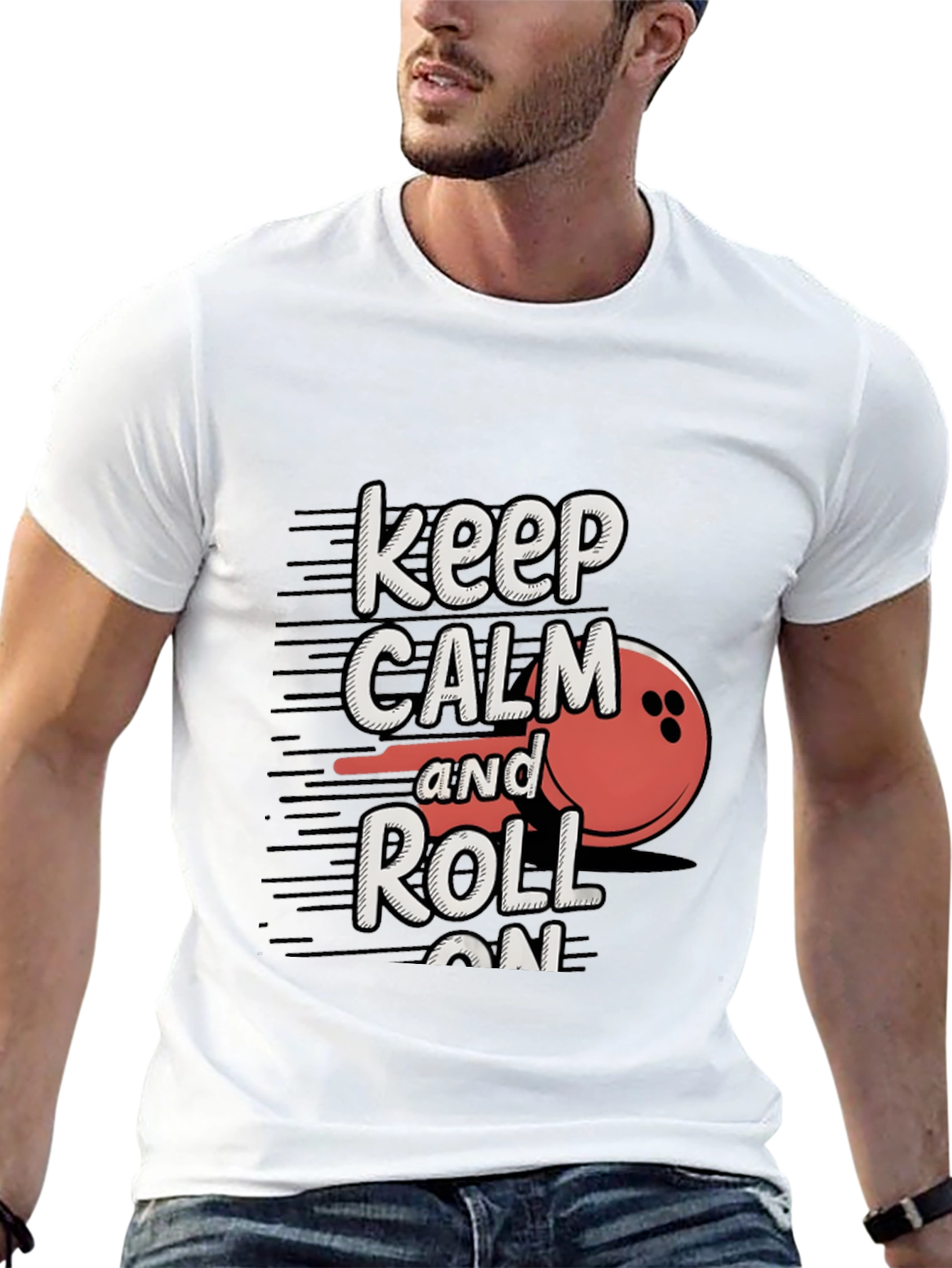 Keep Calm and Roll On Bowling T-Shirt