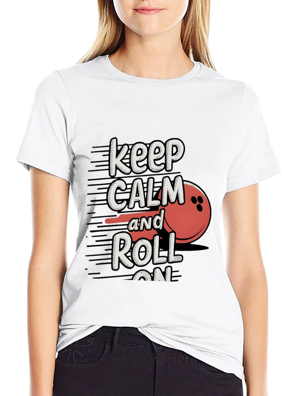 Keep Calm and Roll On Bowling T-Shirt
