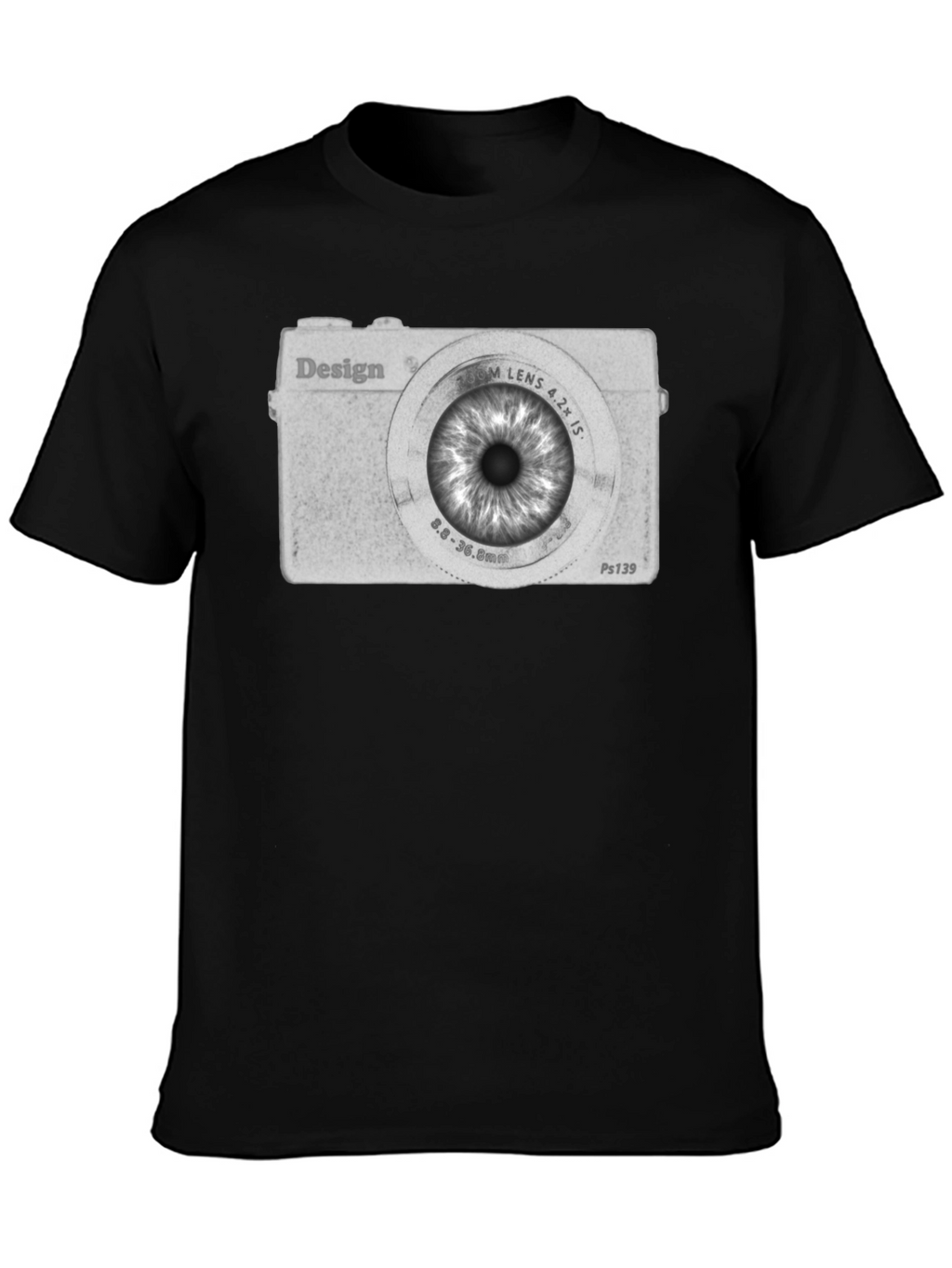 Eye Camera Graphic Tee - Unique Design T-Shirt