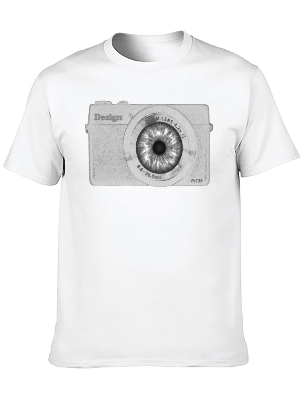 Eye Camera Graphic Tee - Unique Design T-Shirt