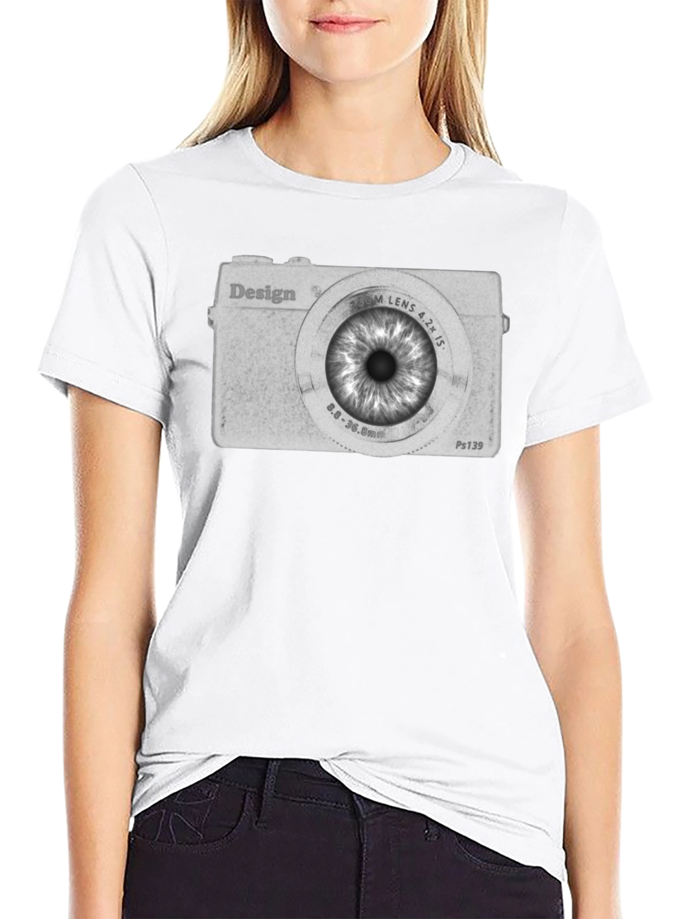 Eye Camera Graphic Tee - Unique Design T-Shirt