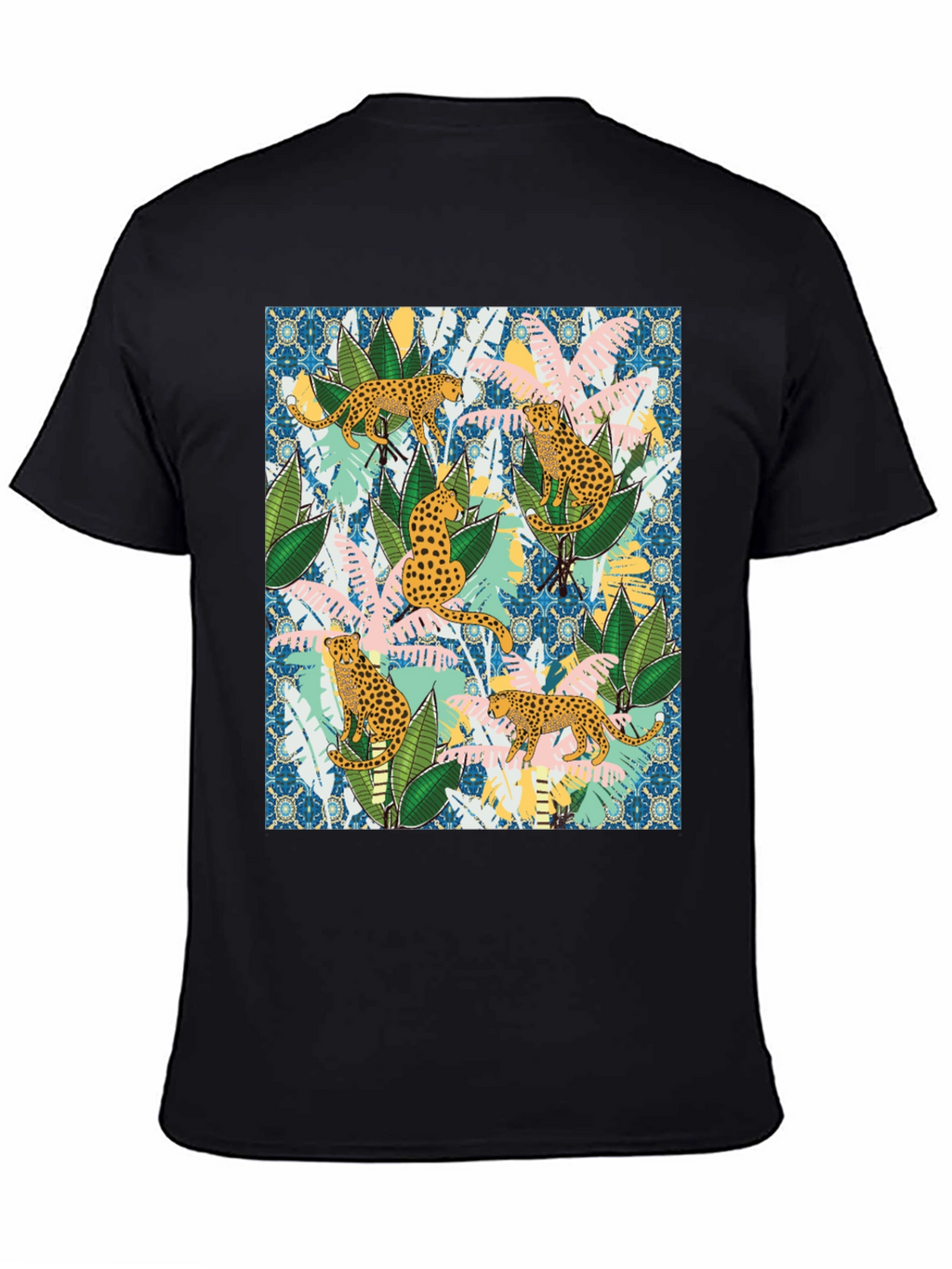 Jungle Leopard Print Mens T-Shirt