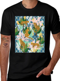 Jungle Leopard Print Mens T-Shirt