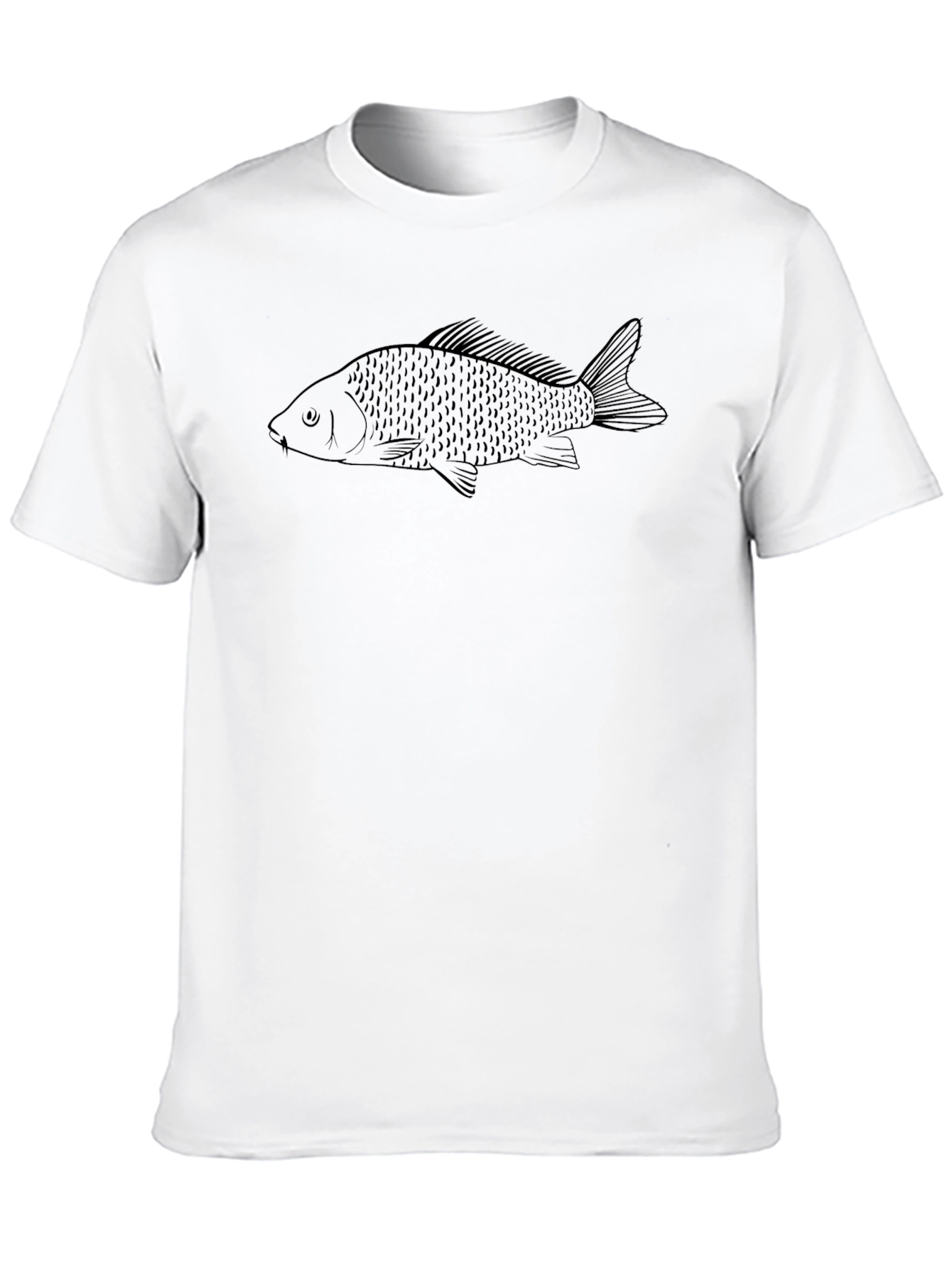 Mens Black Fish Graphic T-Shirt