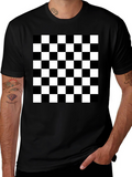Black and White Checkerboard T-Shirt