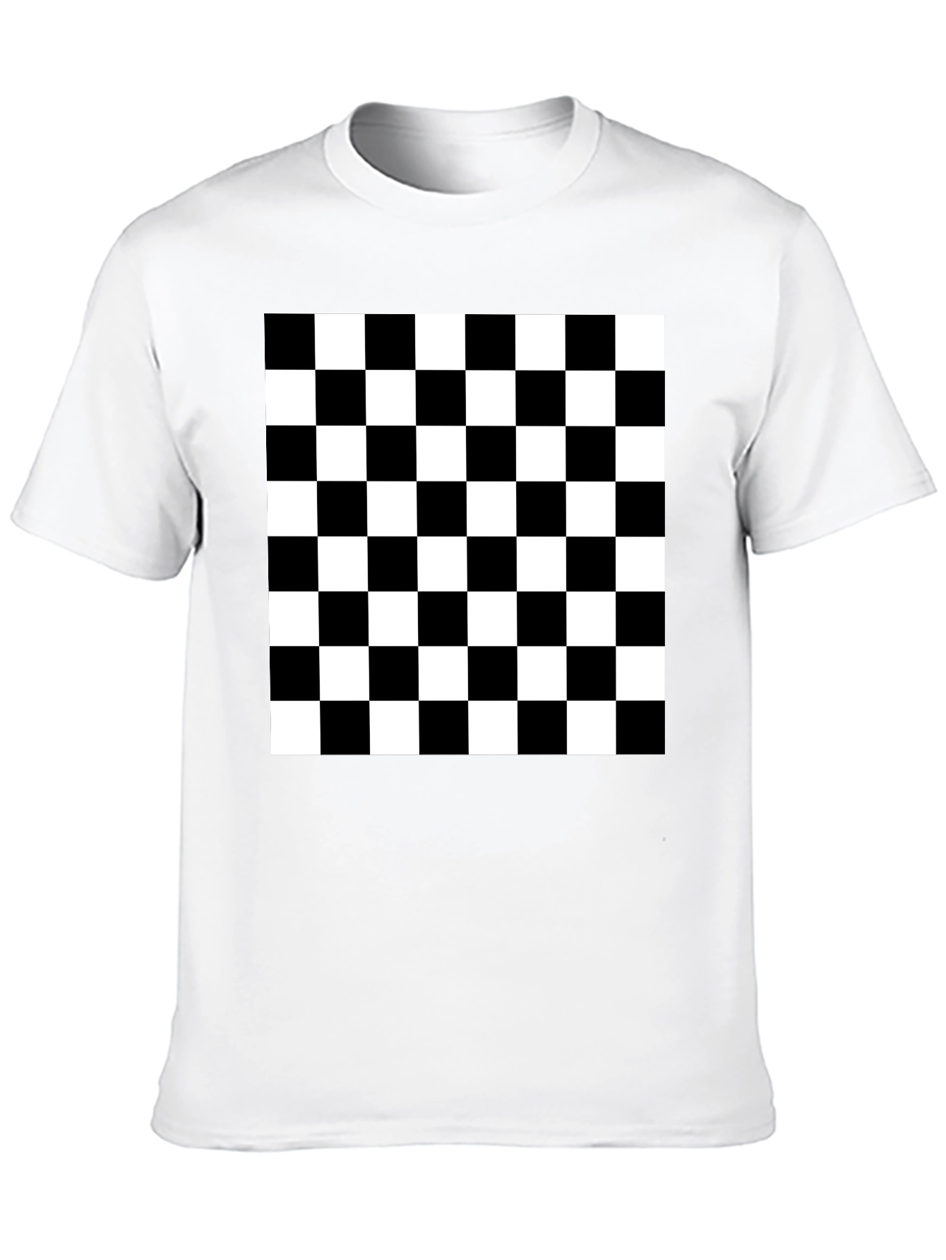 Black and White Checkerboard T-Shirt