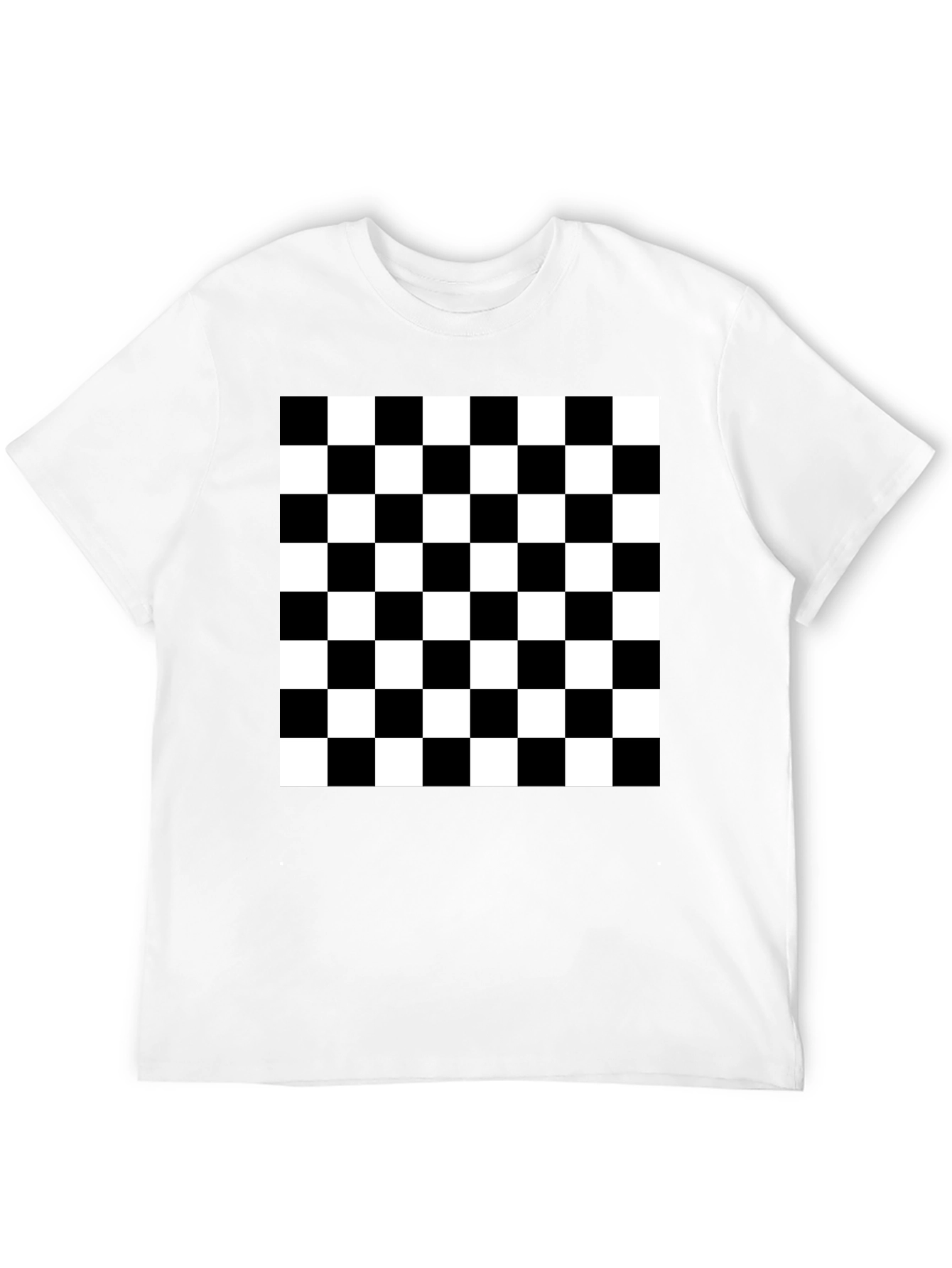 Black and White Checkerboard T-Shirt