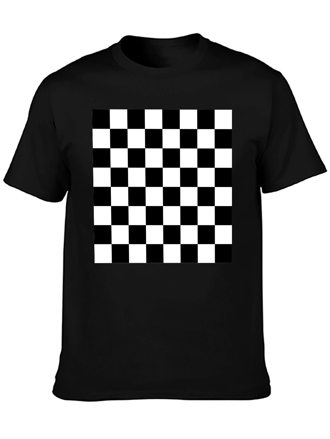 Black and White Checkerboard T-Shirt