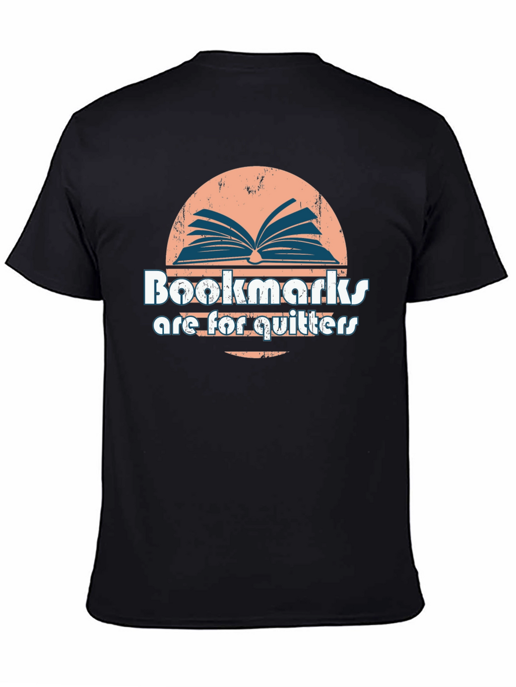 Bookmarks Are For Quitters Black T-Shirt