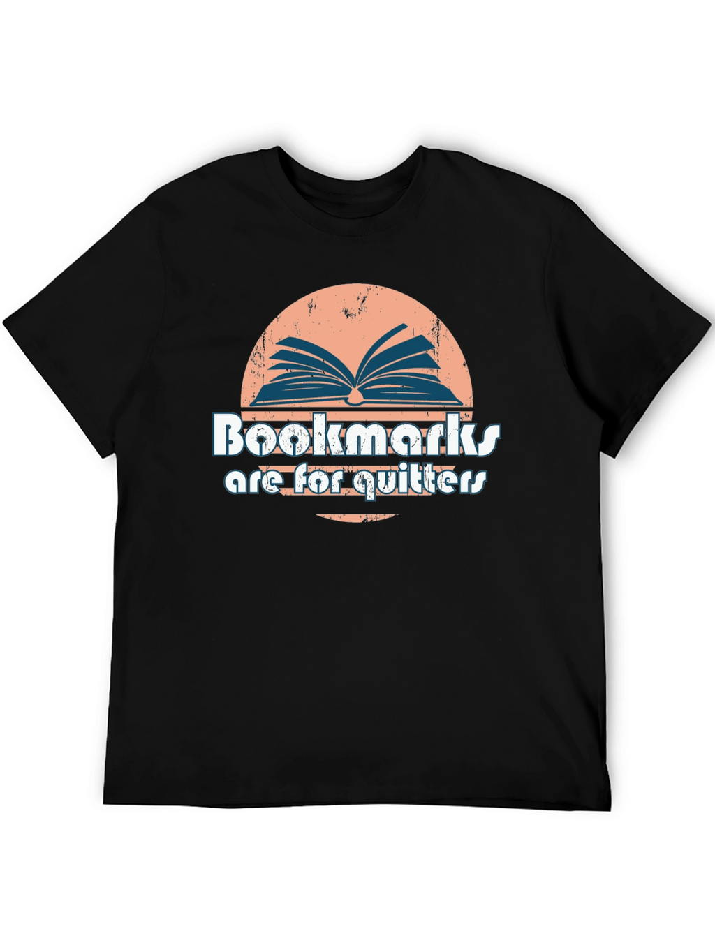 Bookmarks Are For Quitters Black T-Shirt
