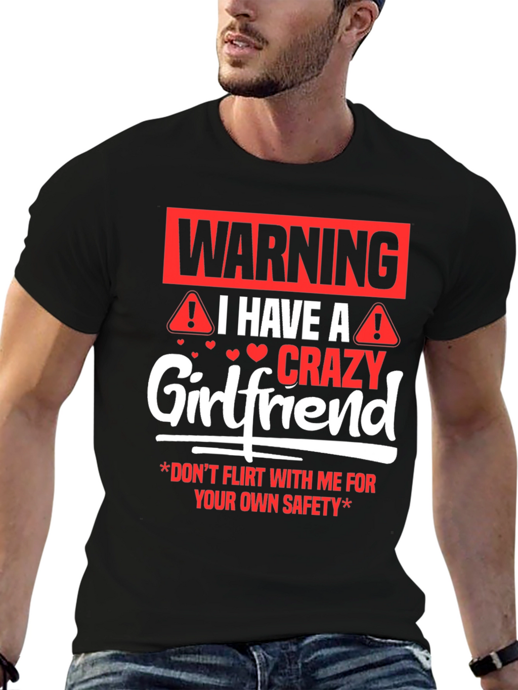 Warning Crazy Girlfriend Graphic Tee