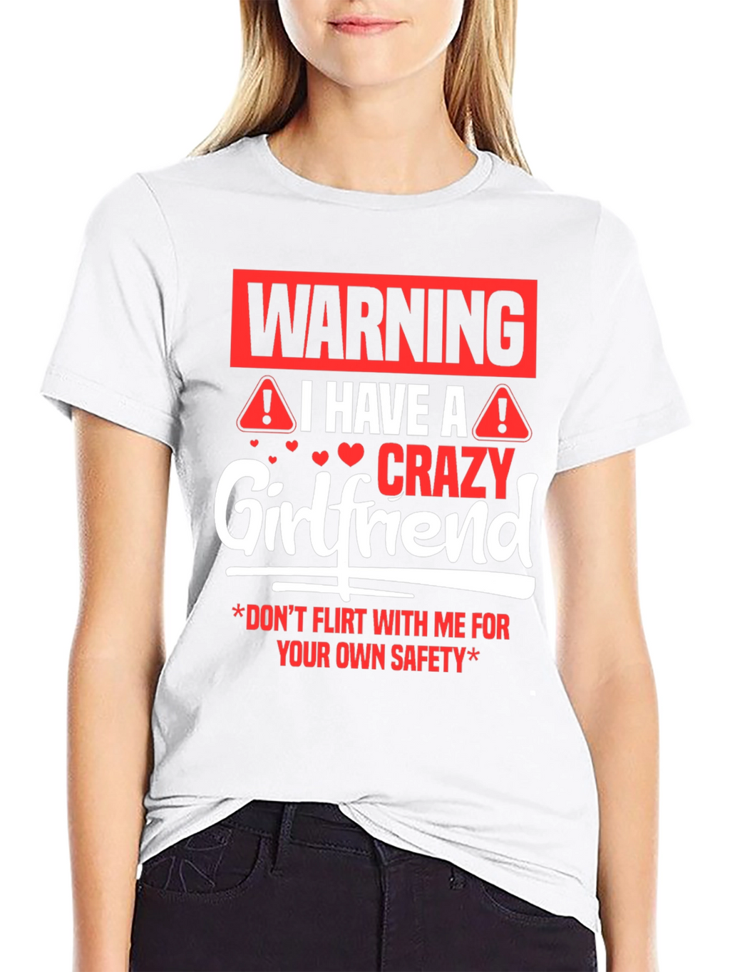Warning Crazy Girlfriend Graphic Tee