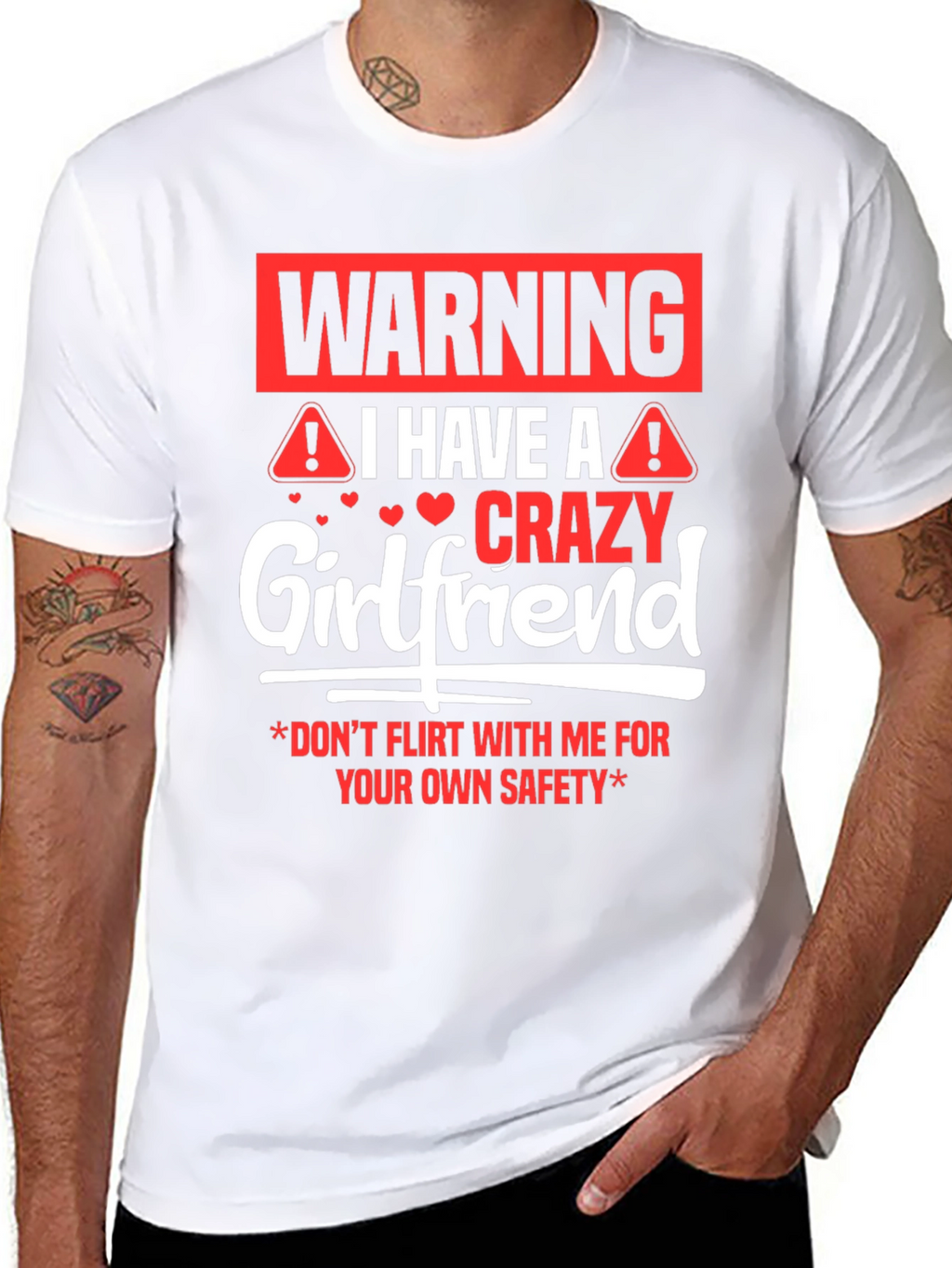 Warning Crazy Girlfriend Graphic Tee