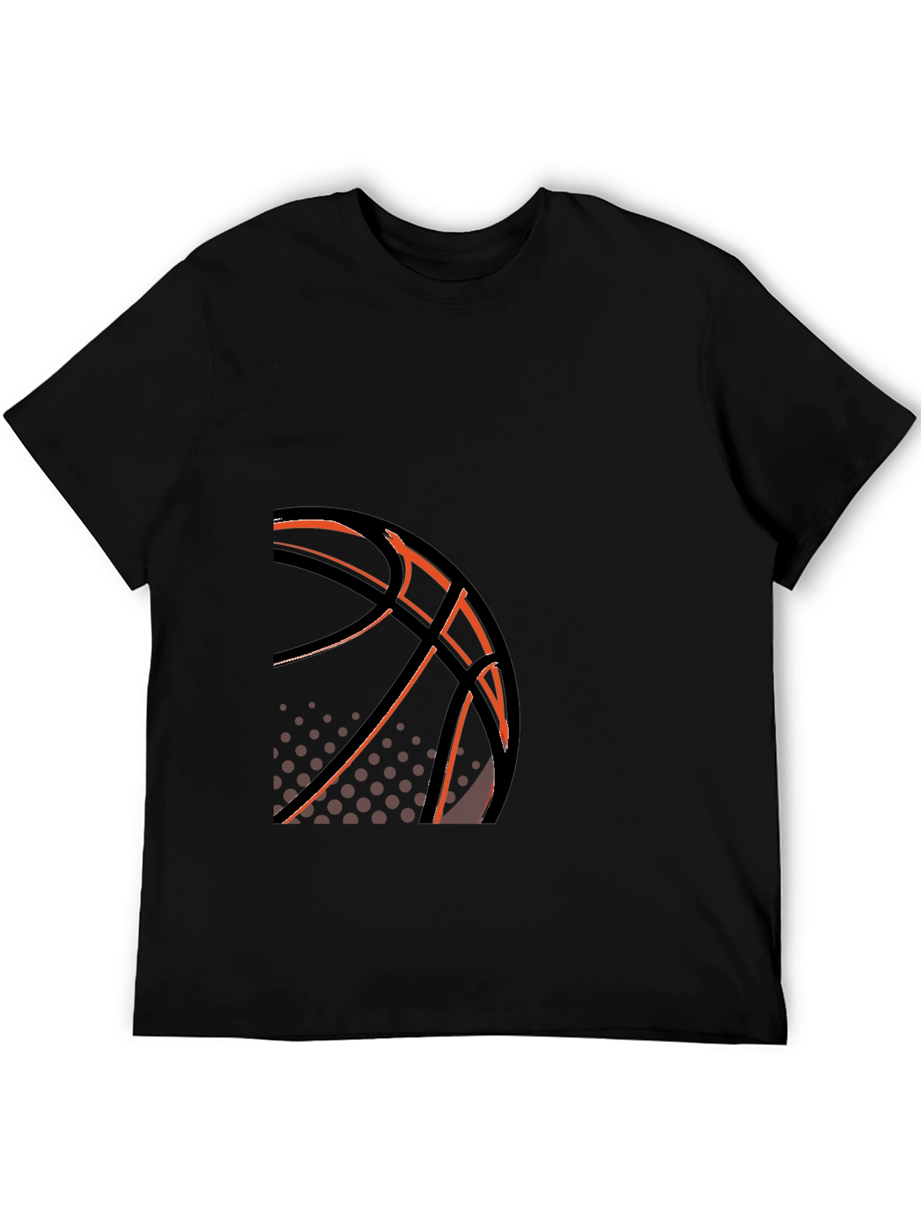 Basketball Graphic Tee - Stylish Black T-Shirt