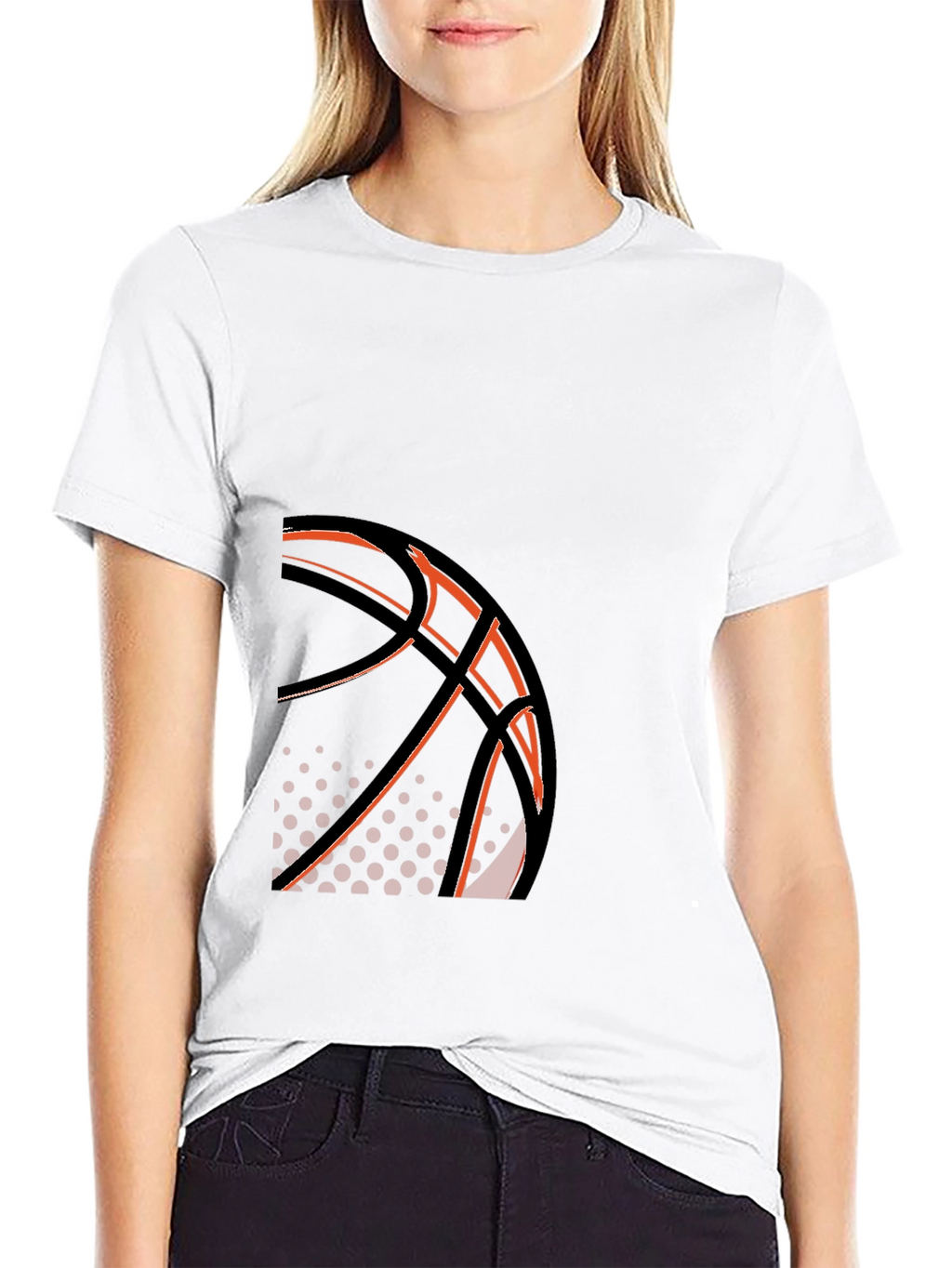 Basketball Graphic Tee - Stylish Black T-Shirt