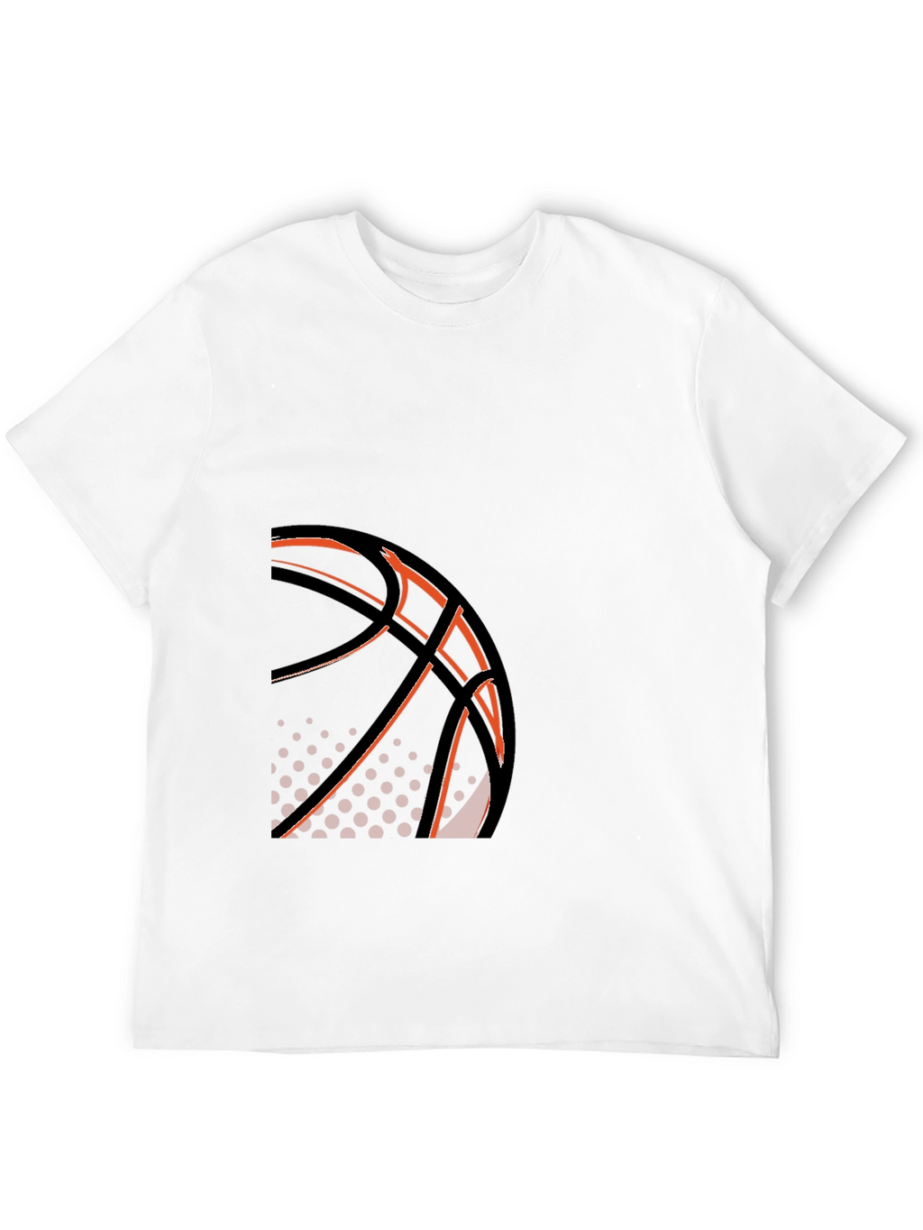 Basketball Graphic Tee - Stylish Black T-Shirt