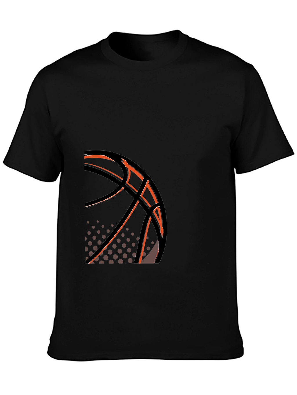 Basketball Graphic Tee - Stylish Black T-Shirt