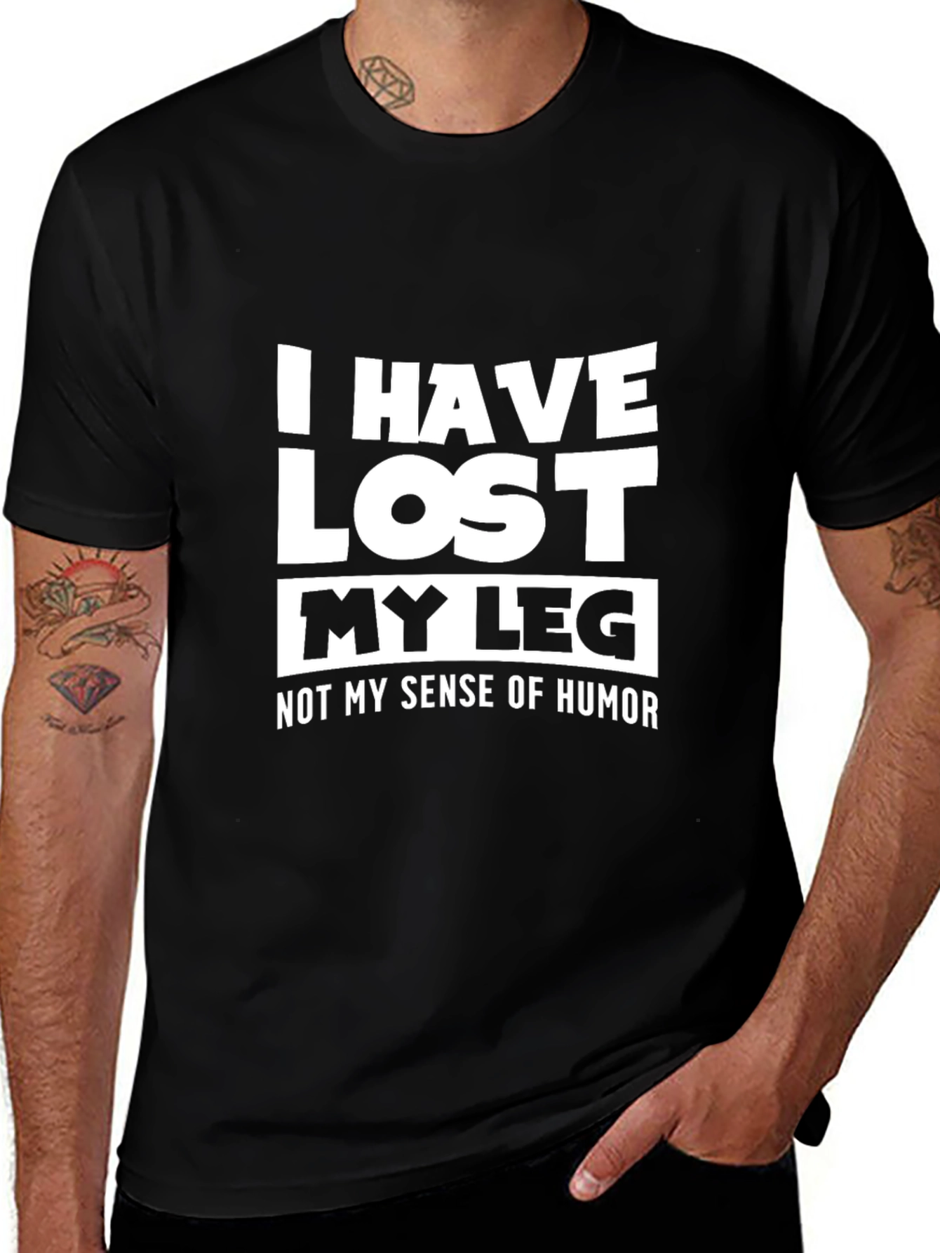 Humorous I Have Lost My Leg Graphic T-Shirt