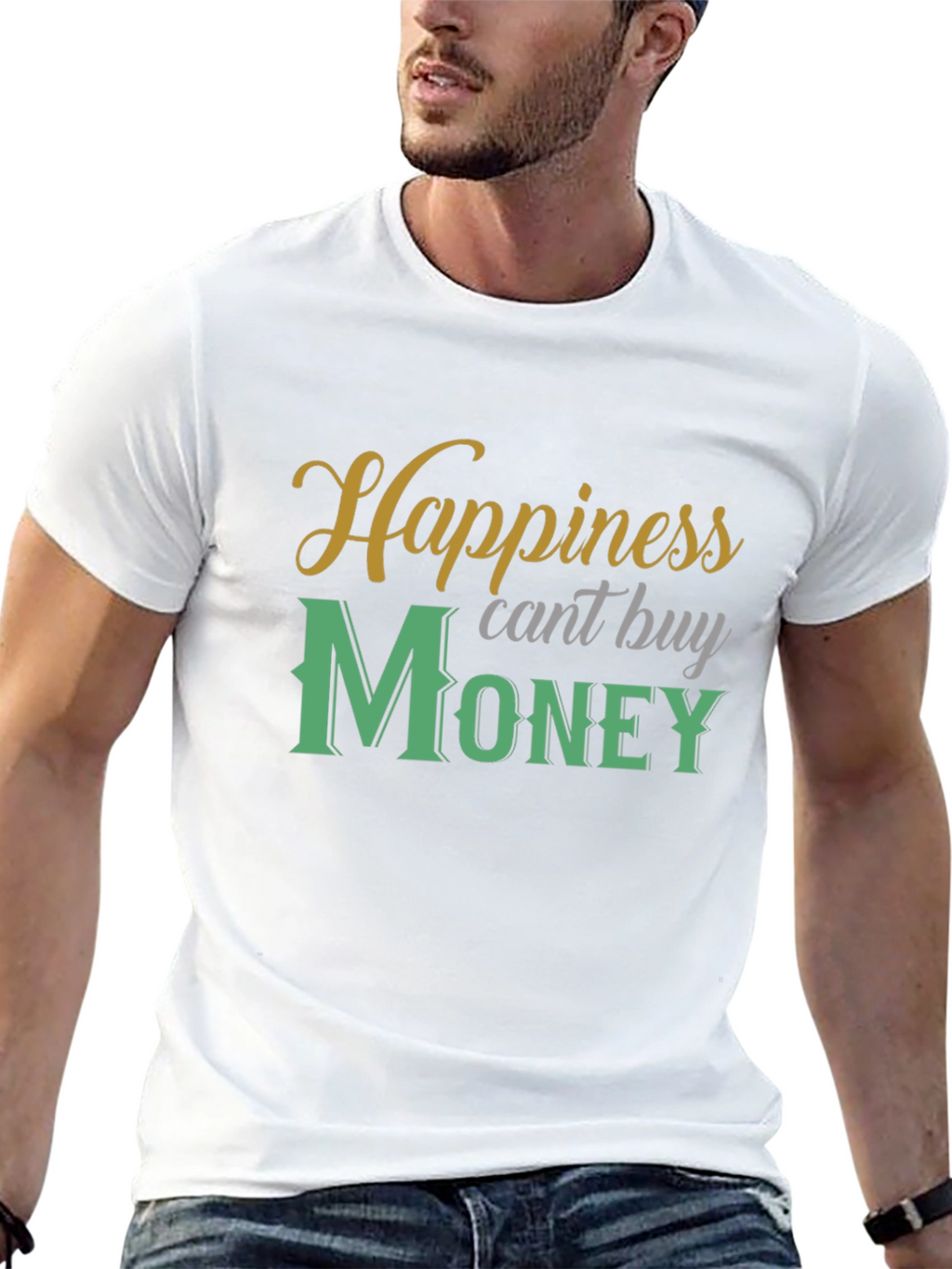 Happiness Cant Buy Money T-Shirt - Stylish Graphic Tee