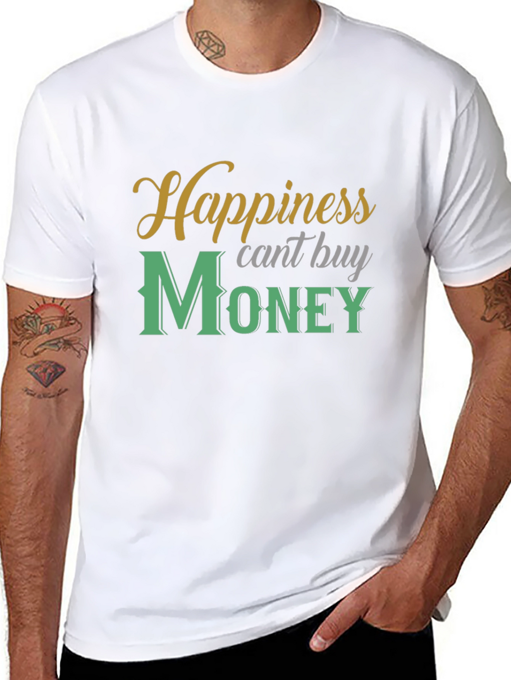 Happiness Cant Buy Money T-Shirt - Stylish Graphic Tee