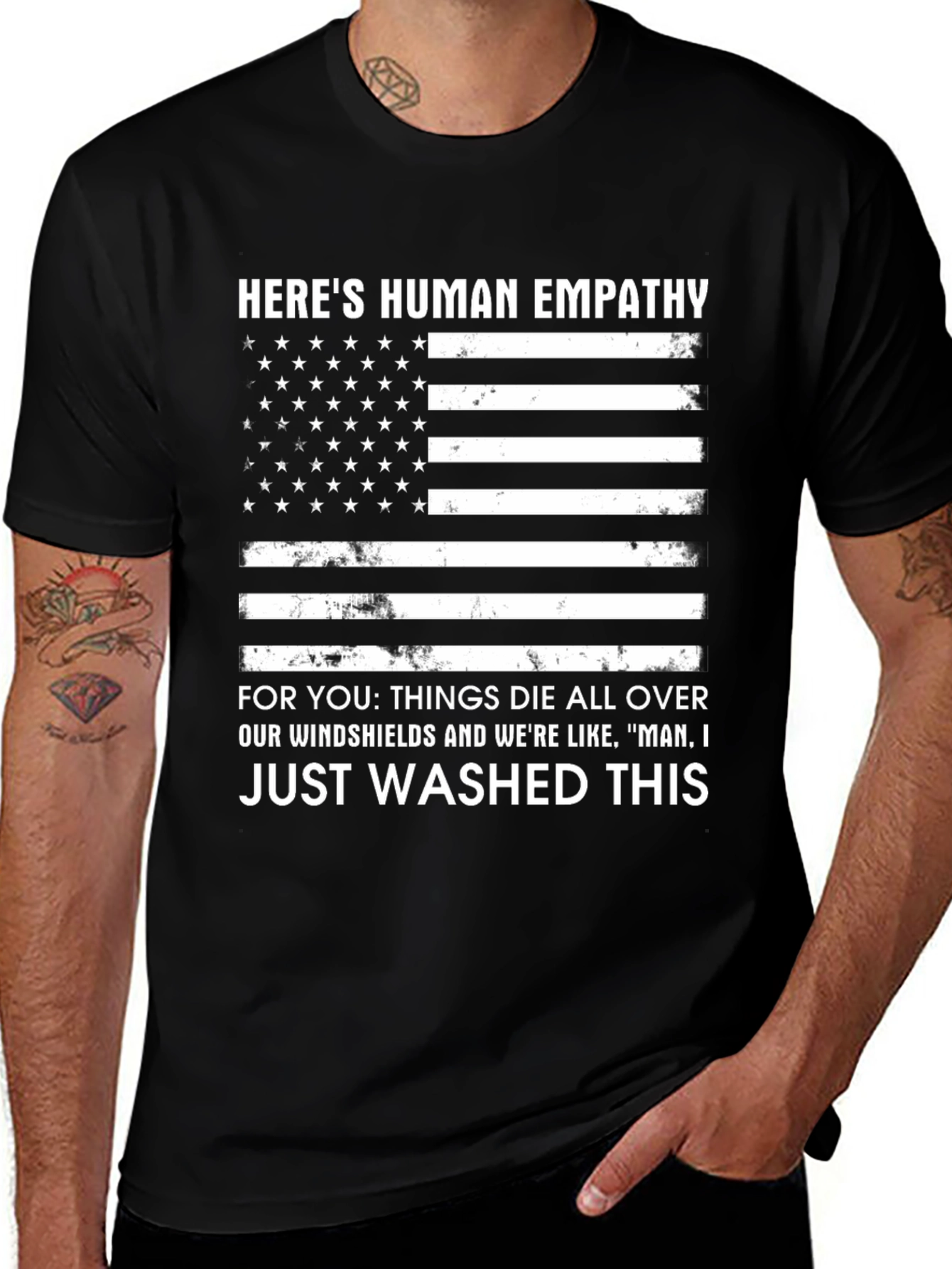 Human Empathy Flag Graphic T-Shirt