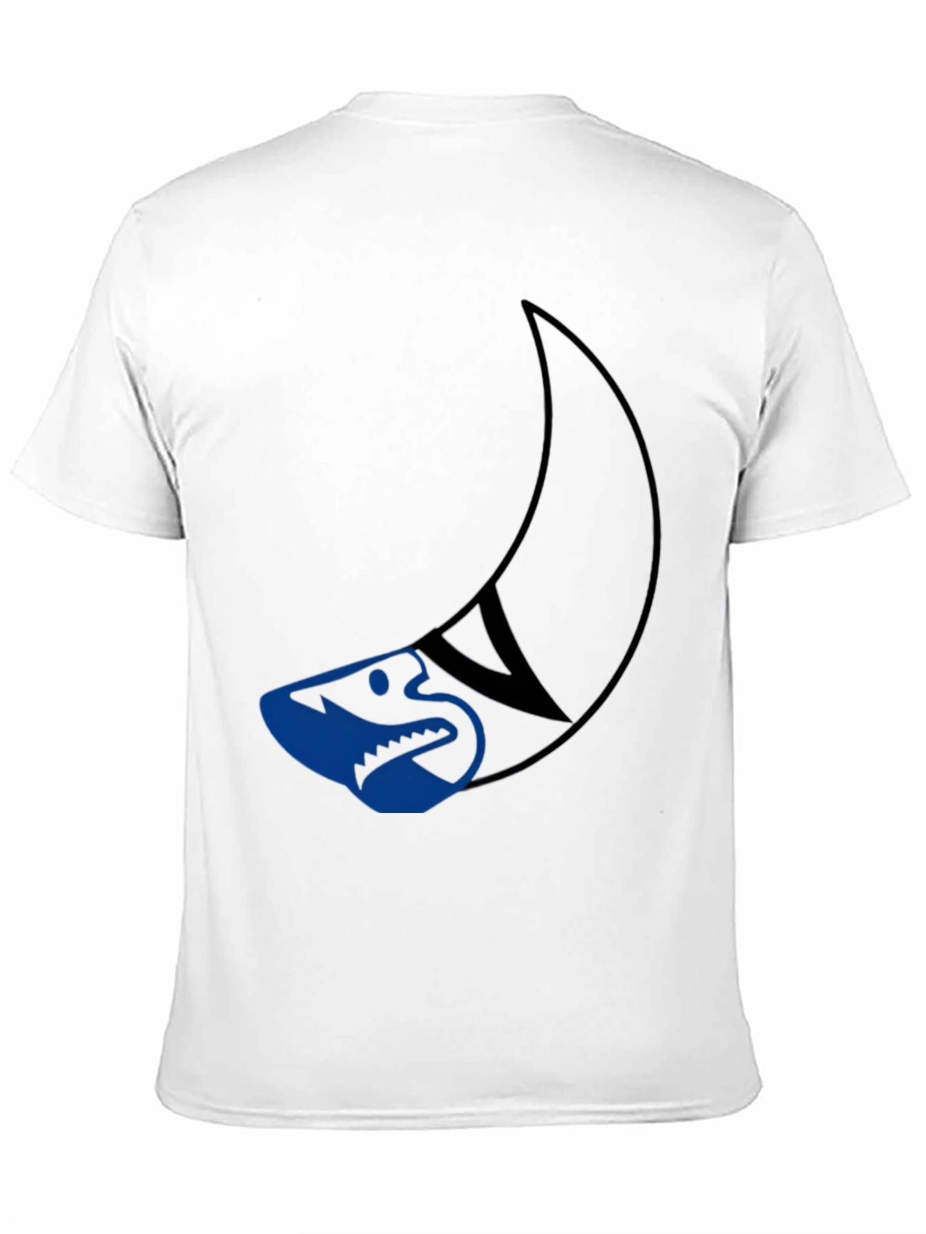 Cool Shark Graphic Tee - Black Cotton T-Shirt