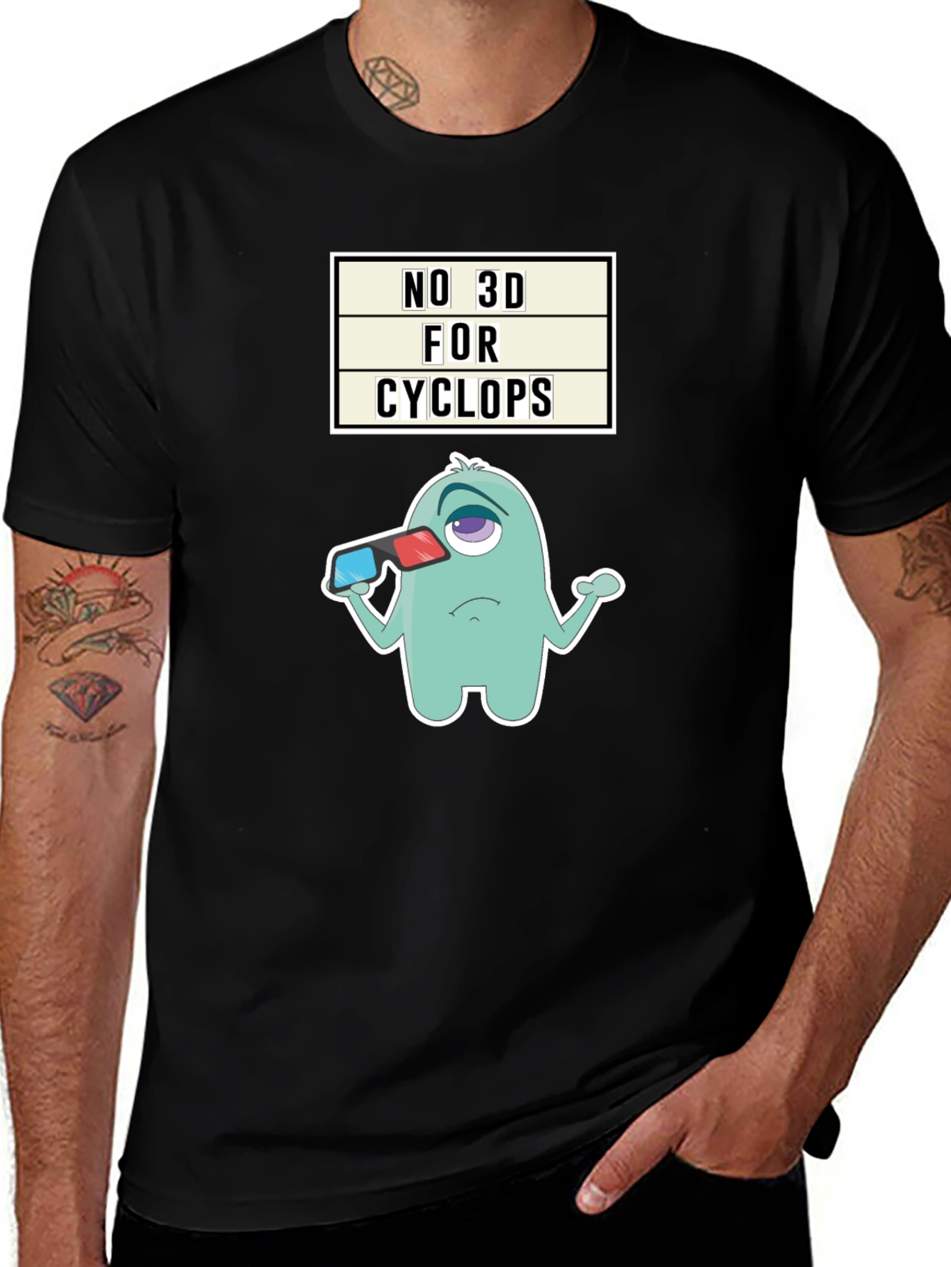 Cyclops 3D Humor T-Shirt