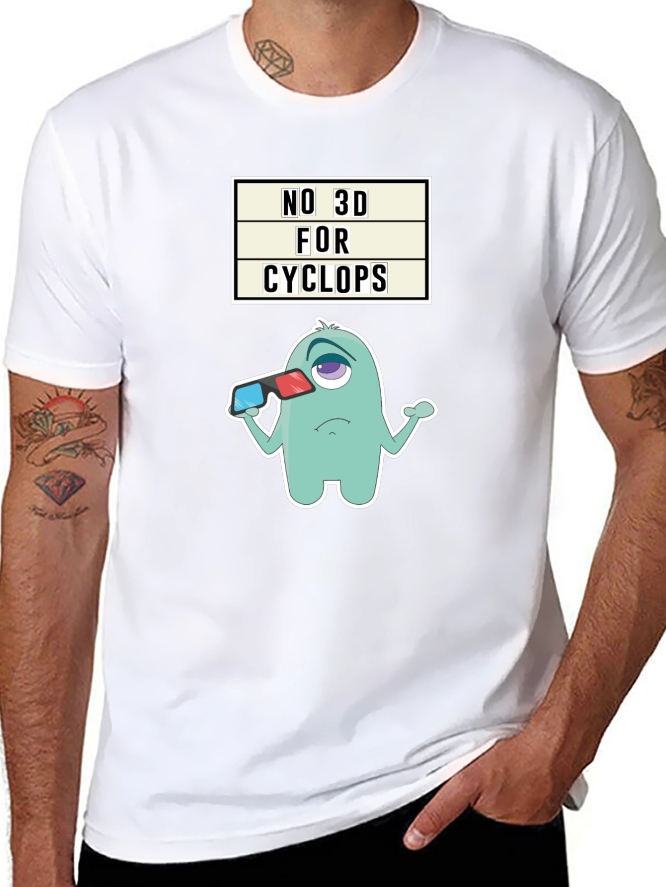 Cyclops 3D Humor T-Shirt