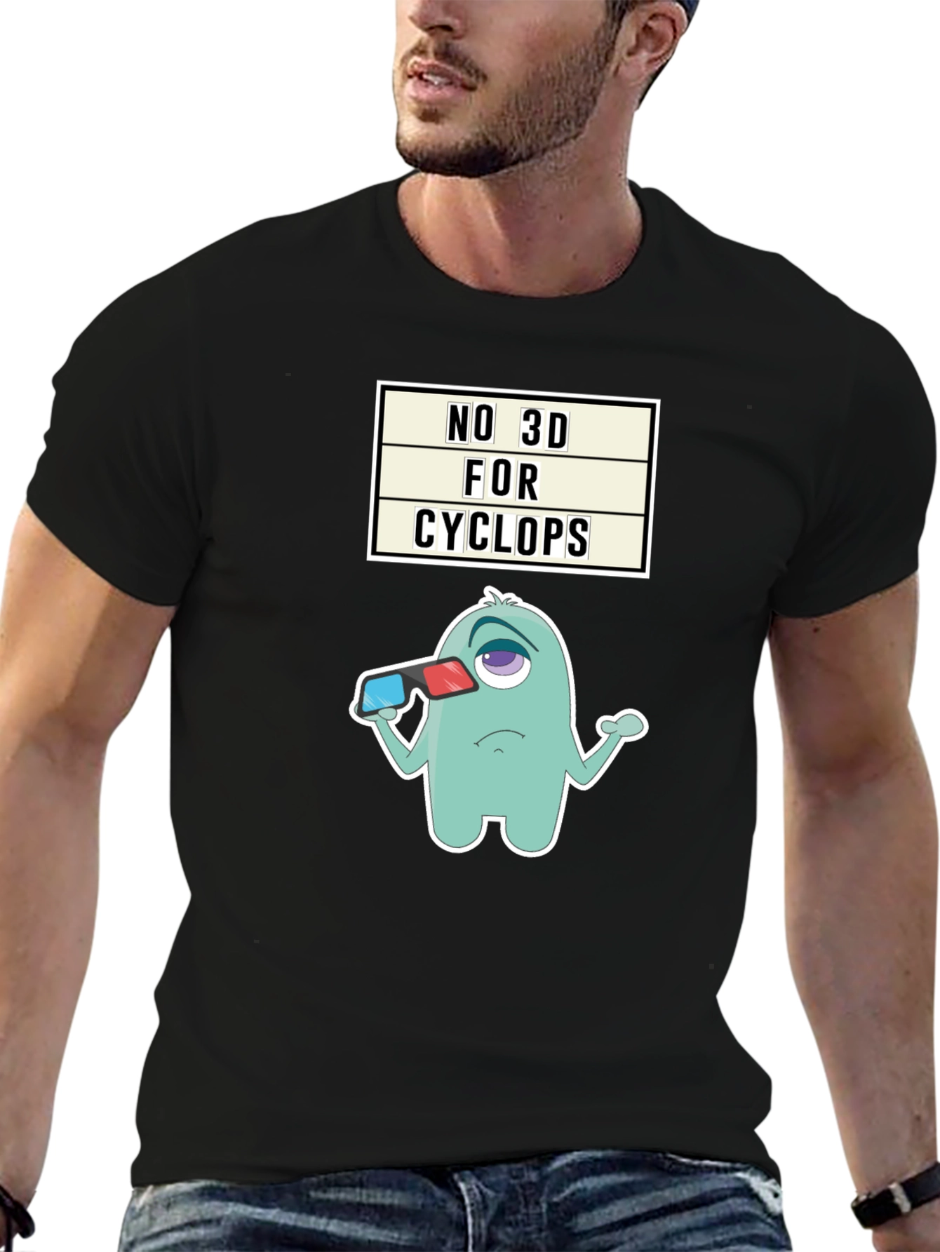 Cyclops 3D Humor T-Shirt