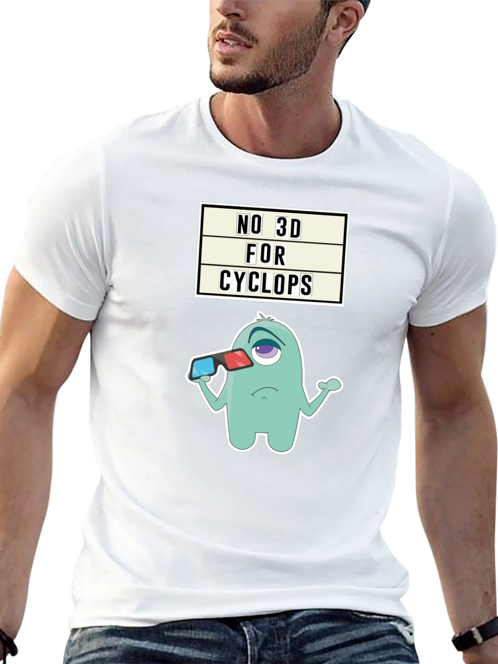 Cyclops 3D Humor T-Shirt