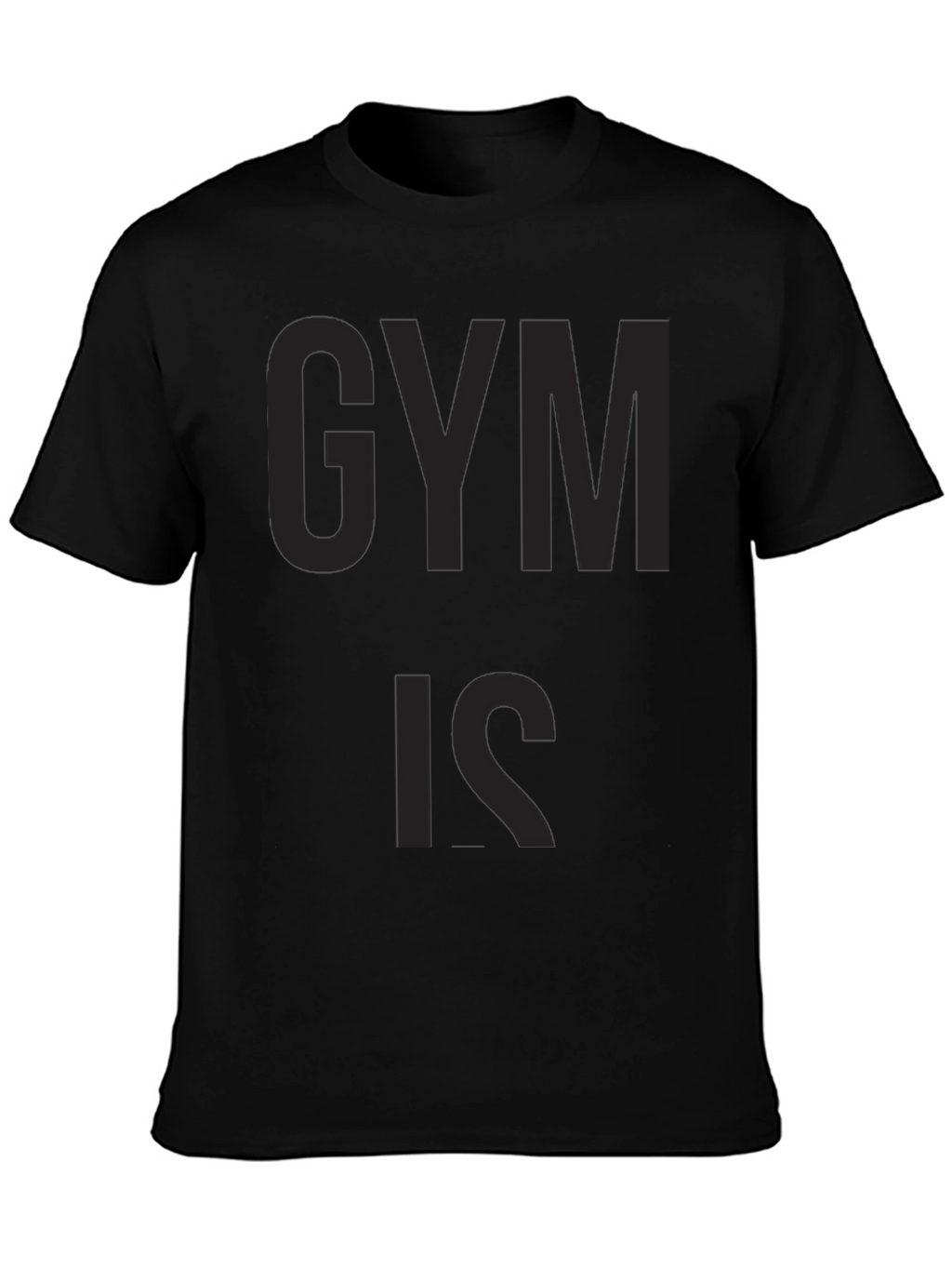 Black Gym Is Graphic Tee for Men