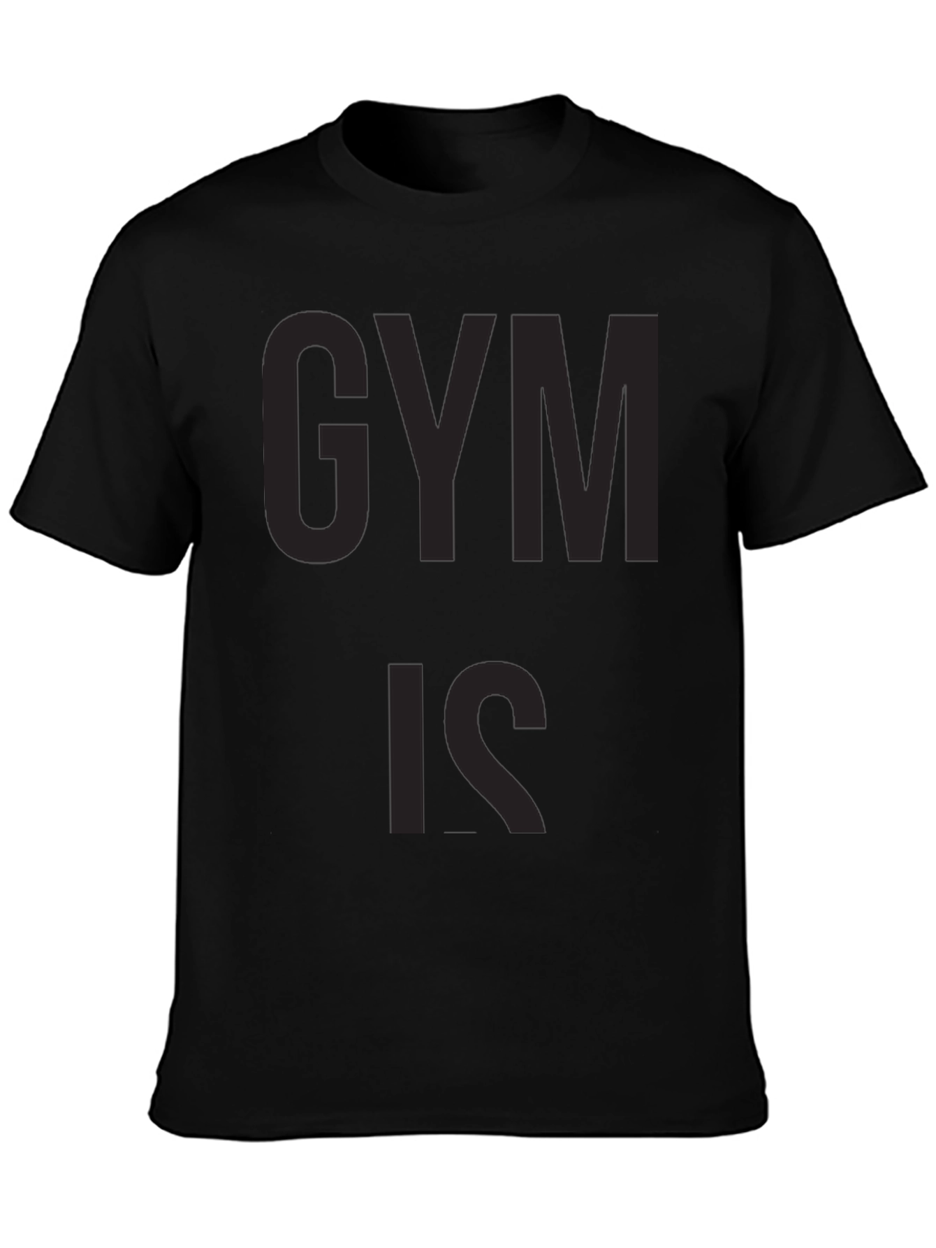 Black Gym Is Graphic Tee for Men