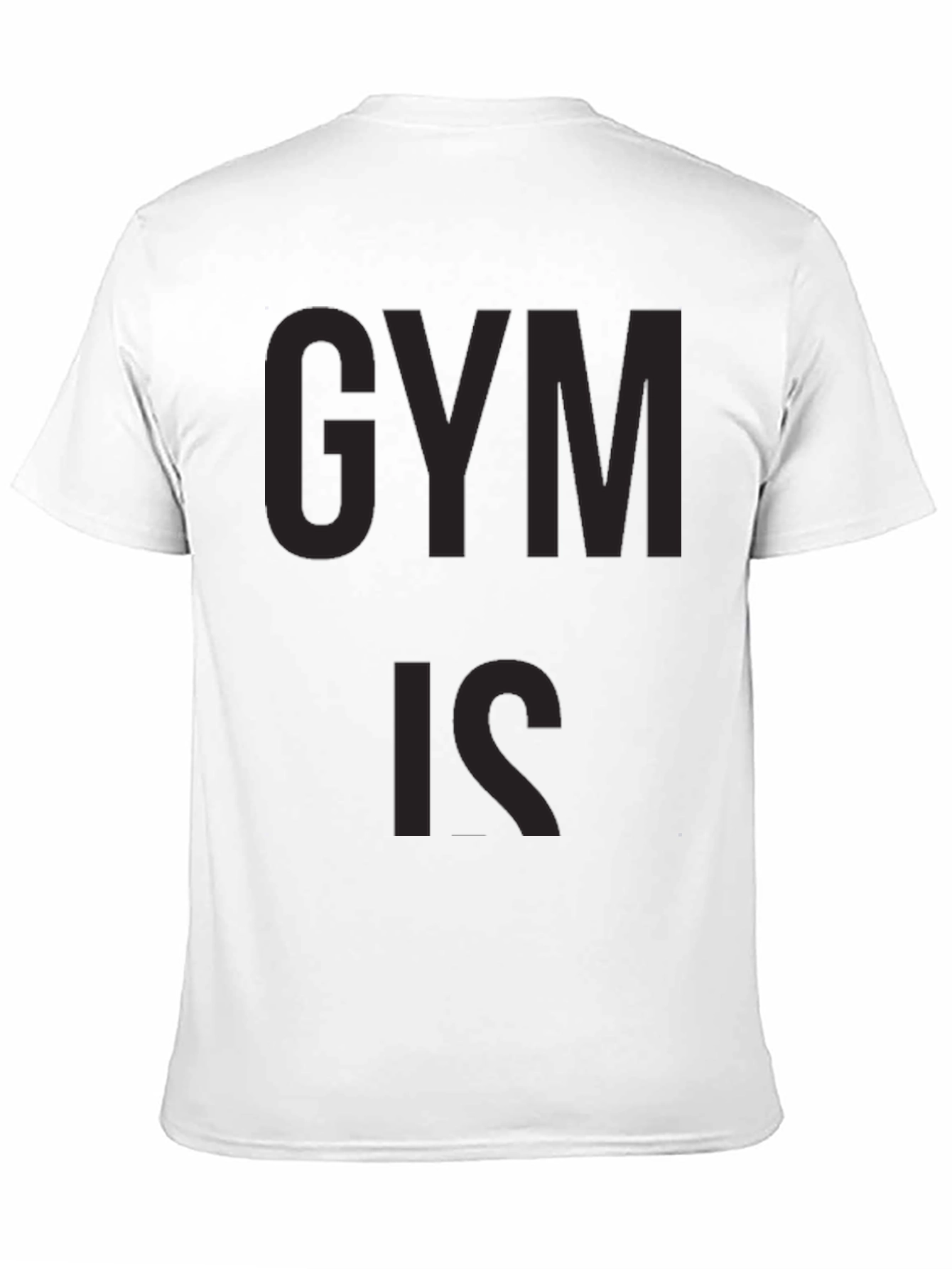 Black Gym Is Graphic Tee for Men