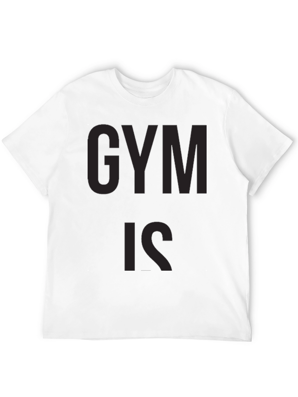 Black Gym Is Graphic Tee for Men