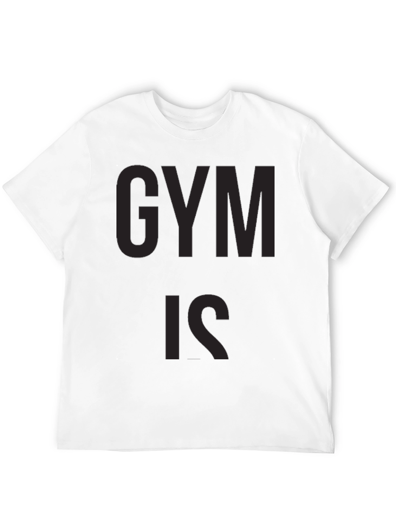 Black Gym Is Graphic Tee for Men