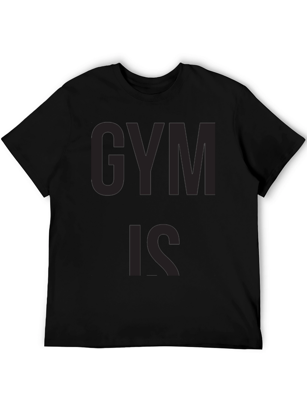 Black Gym Is Graphic Tee for Men