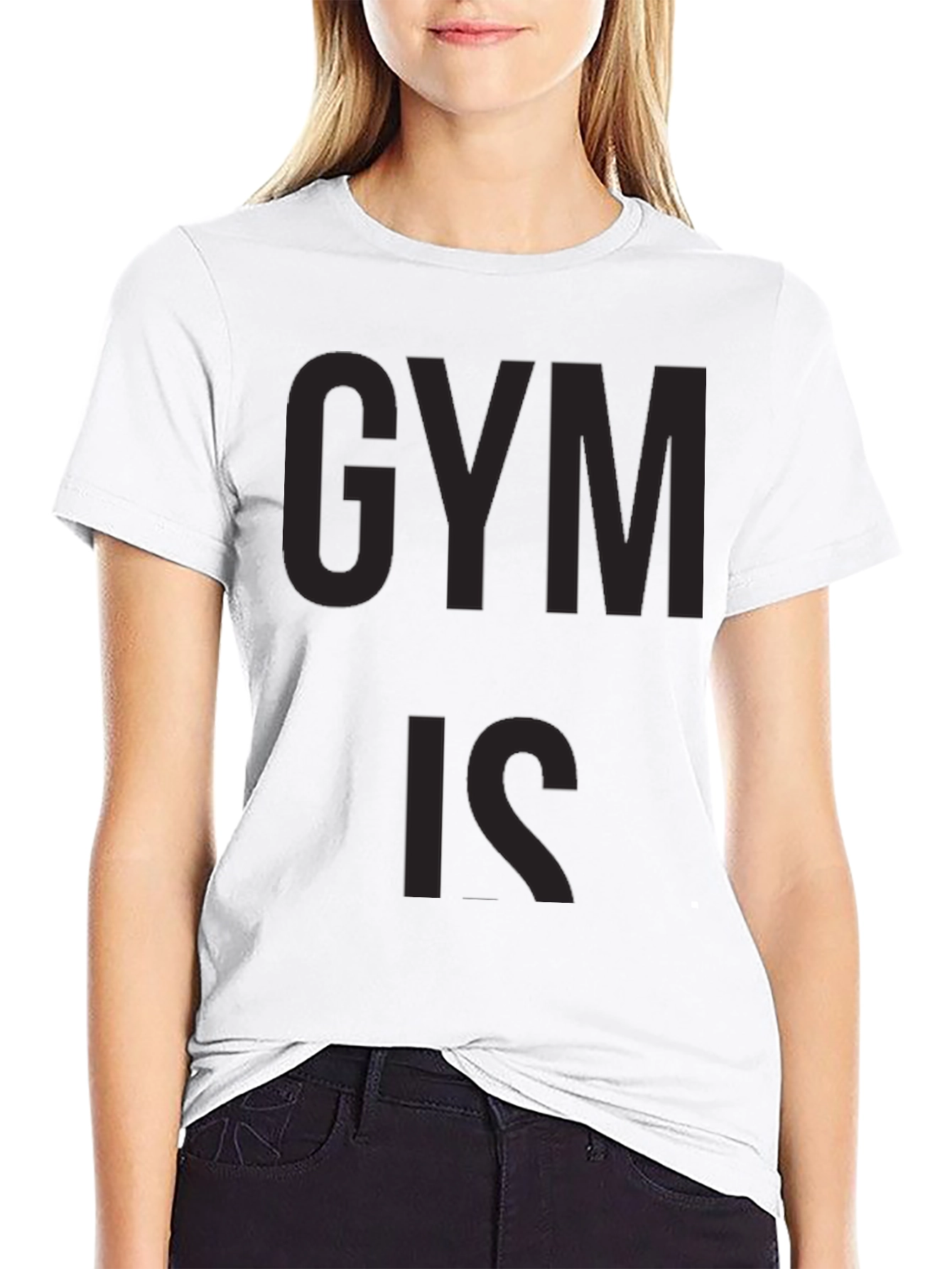 Black Gym Is Graphic Tee for Men