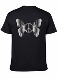 Peace Sign Butterfly Graphic Tee