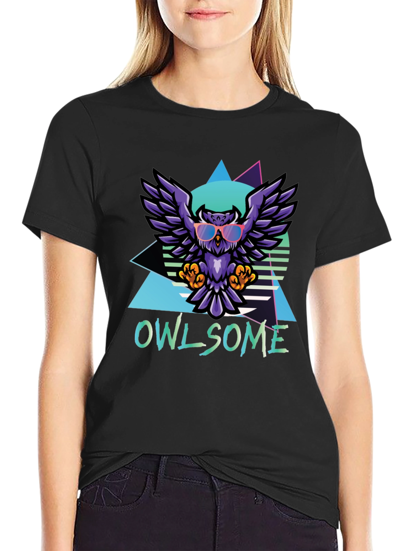 Owlsome Graphic Tee - Retro Style
