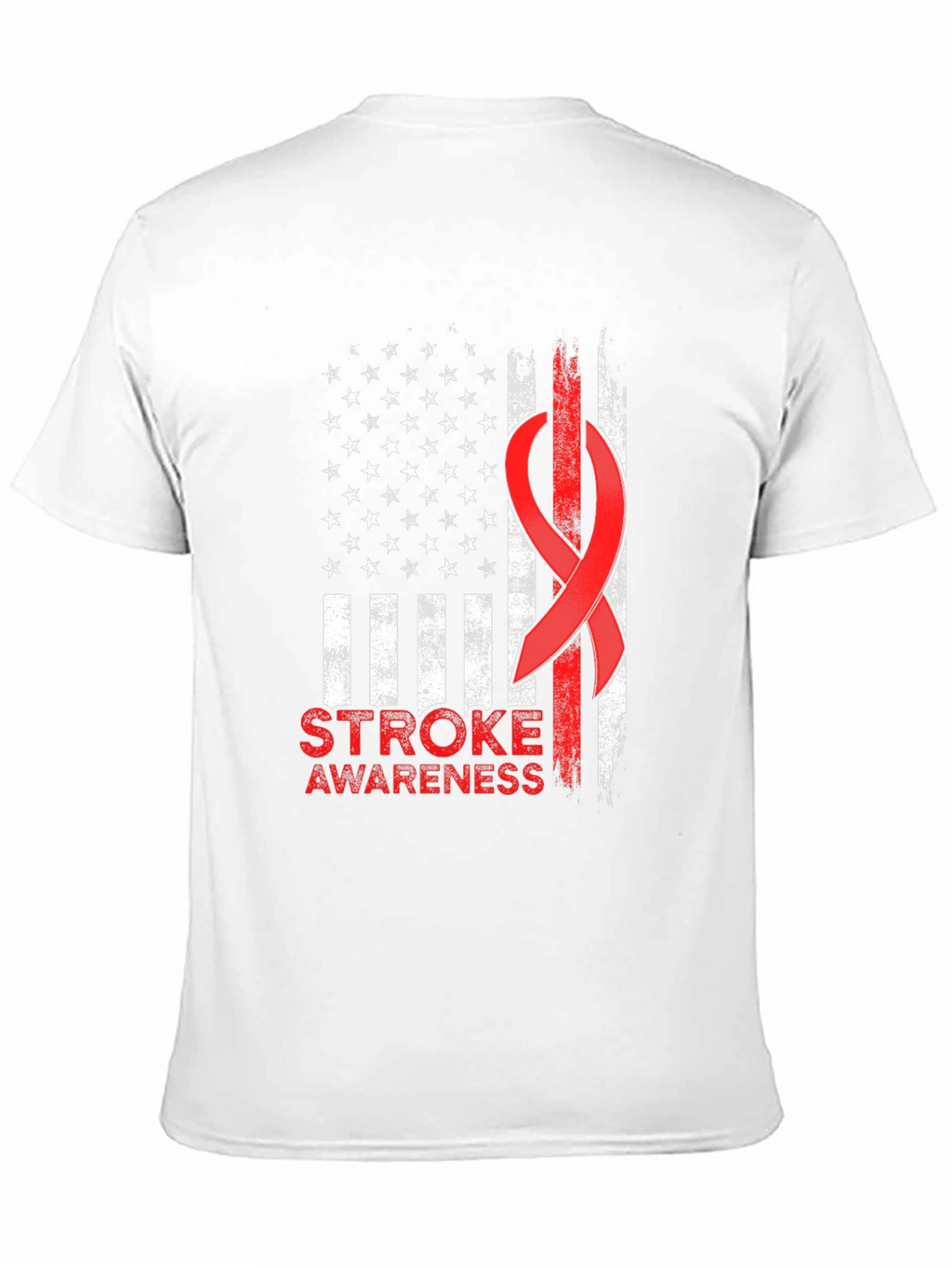 Stroke Awareness American Flag T-Shirt
