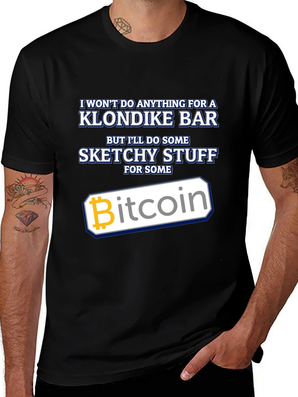 Bitcoin Sketchy Stuff T-Shirt - Crypto Lover Tee