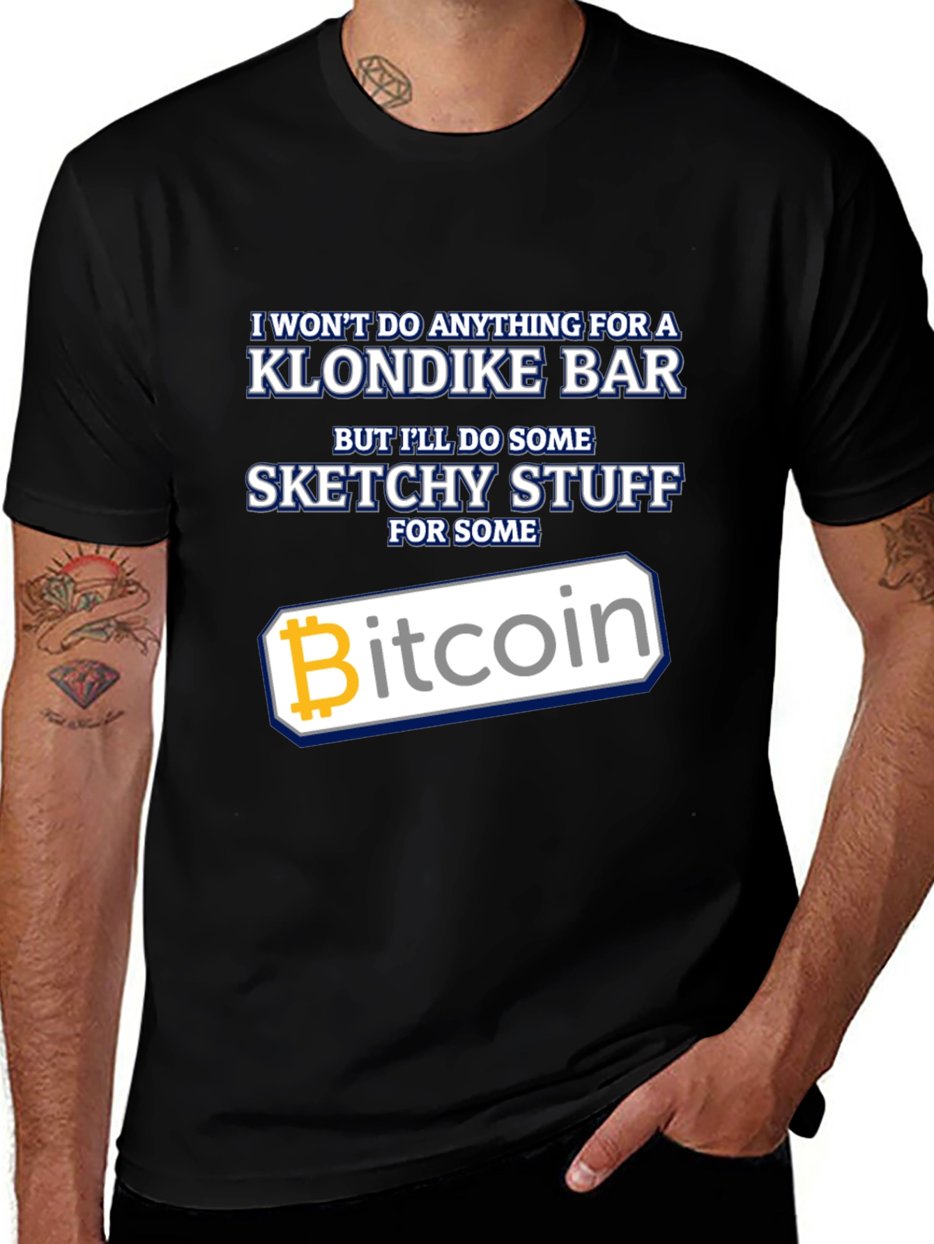 Bitcoin Sketchy Stuff T-Shirt - Crypto Lover Tee
