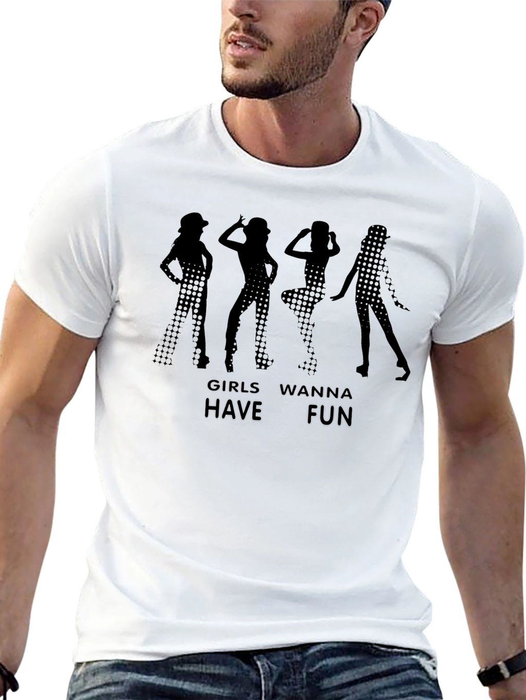 Girls Wanna Have Fun Black T-Shirt